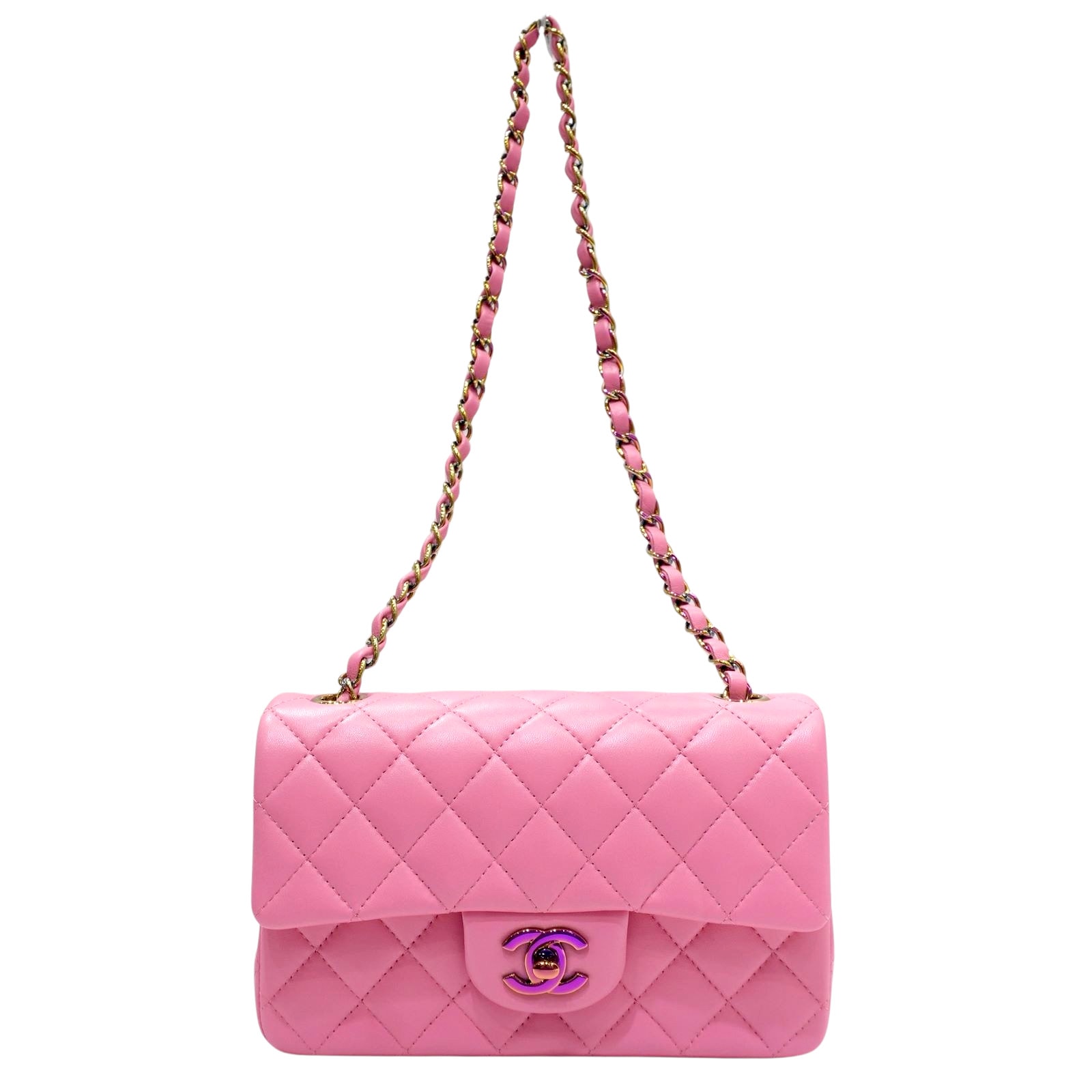 CHANEL (����ͥ�) �ߥ˥ޥȥ�å�20 �������󥷥������Хå� A69900 �ԥ�/��������(�쥤��ܡ����) ��ॹ���� ̤���� Z73 ���Ź