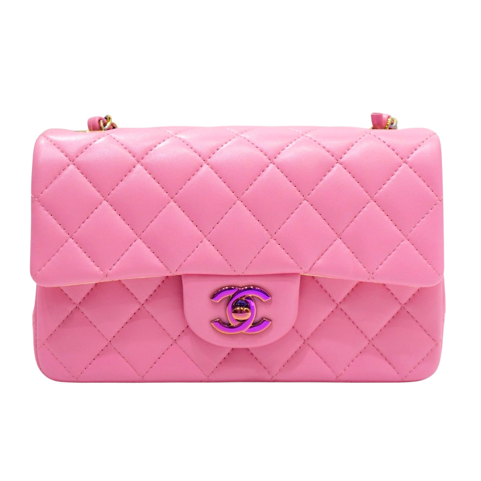CHANEL (����ͥ�) �ߥ˥ޥȥ�å�20 �������󥷥������Хå� A69900 �ԥ�/��������(�쥤��ܡ����) ��ॹ���� ̤���� Z73 ���Ź