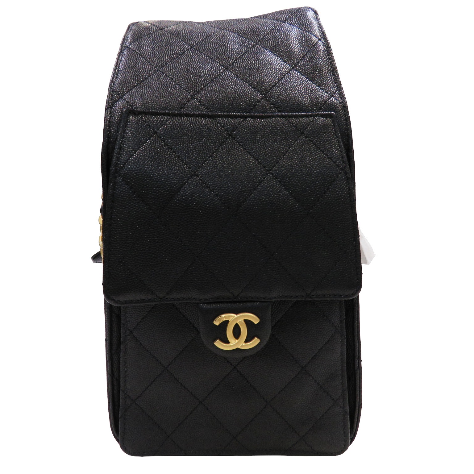 CHANEL (����ͥ�) CHANEL25 �ߥǥ�����ϥ�ɥХå� AS5311 �֥�å�(�ޥåȥ�����ɶ��) ���쥤��ɥ����ե����� ̤���� Z66 ���Ź