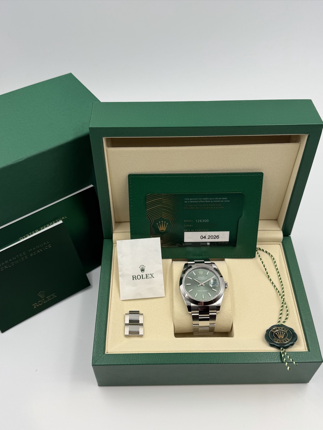 ROLEX(����å���) �ǥ��ȥ��㥹��41 126300 �ߥ�ȥ��꡼��  2026ǯ4�� 2����Ĵ��ͭ ̤���� ���� SA-151 ���ض�Ź