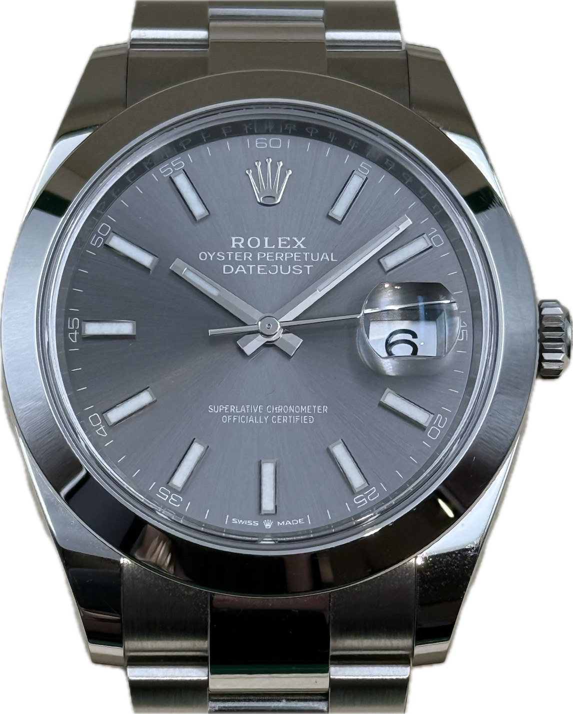 ROLEX (ロレックス) デイトジャスト41 126300 スレート SS 中古品