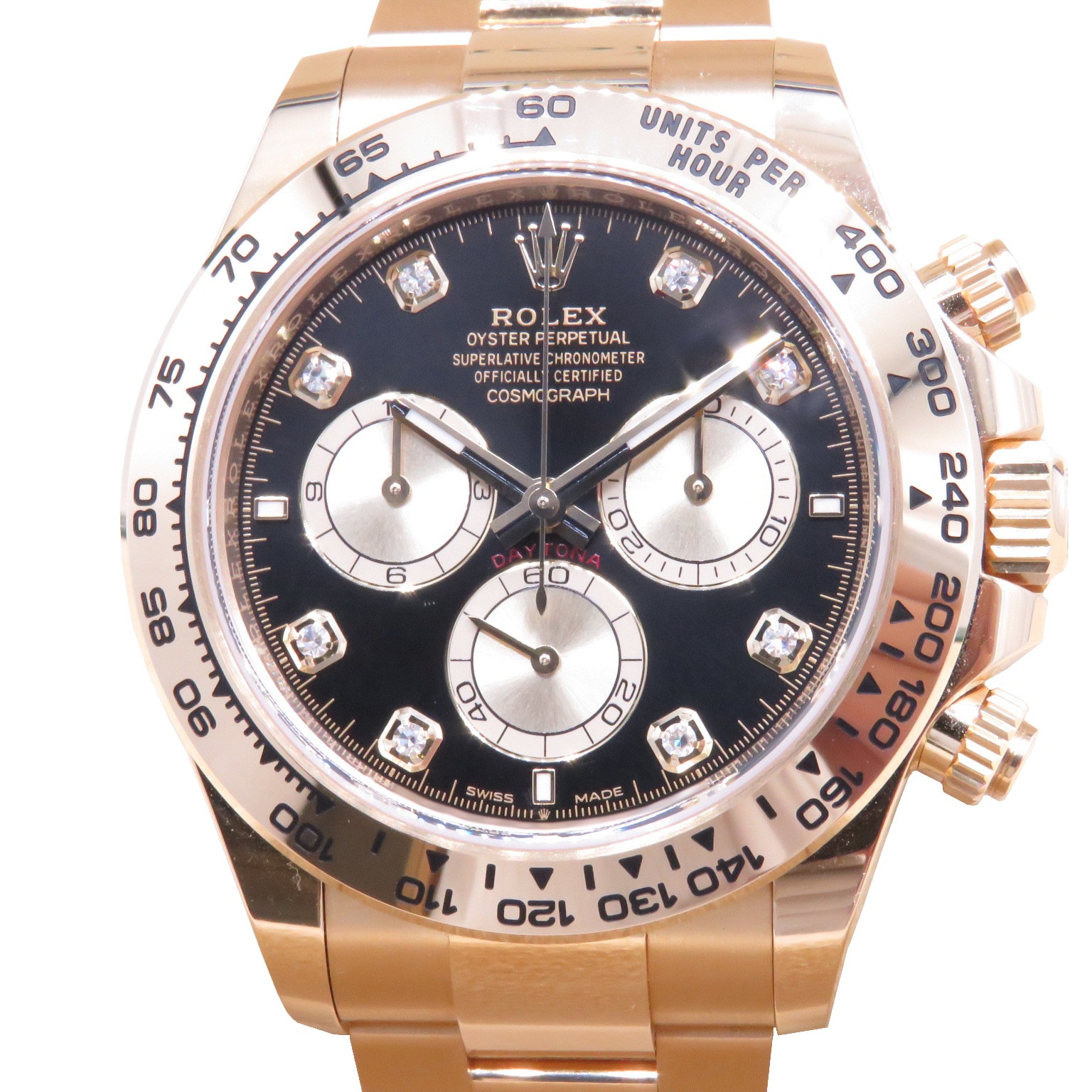 ROLEX(ロレックス)/デイトナ/126508G/ブラック/8Pダイヤ/コマ調有