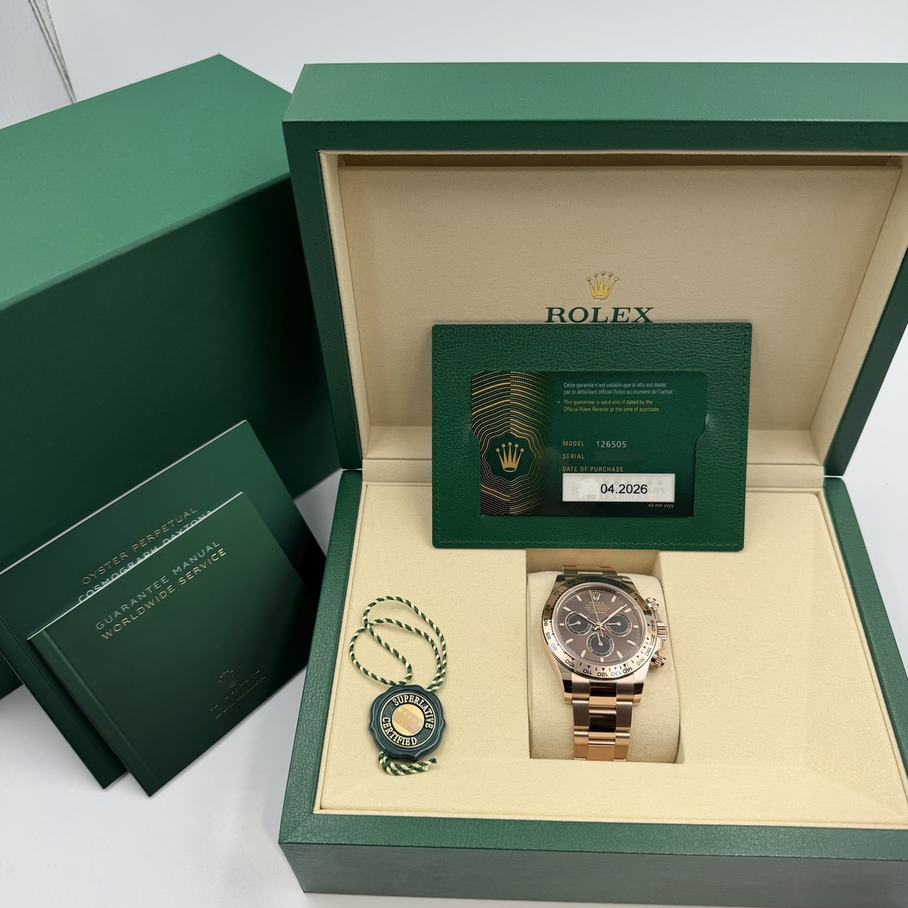 ROLEX (����å���) �����⥰��եǥ��ȥ� 126505 ���祳 2026ǯ4�� ��°�ʴ��� ̤������ SA-147 ���ض�Ź