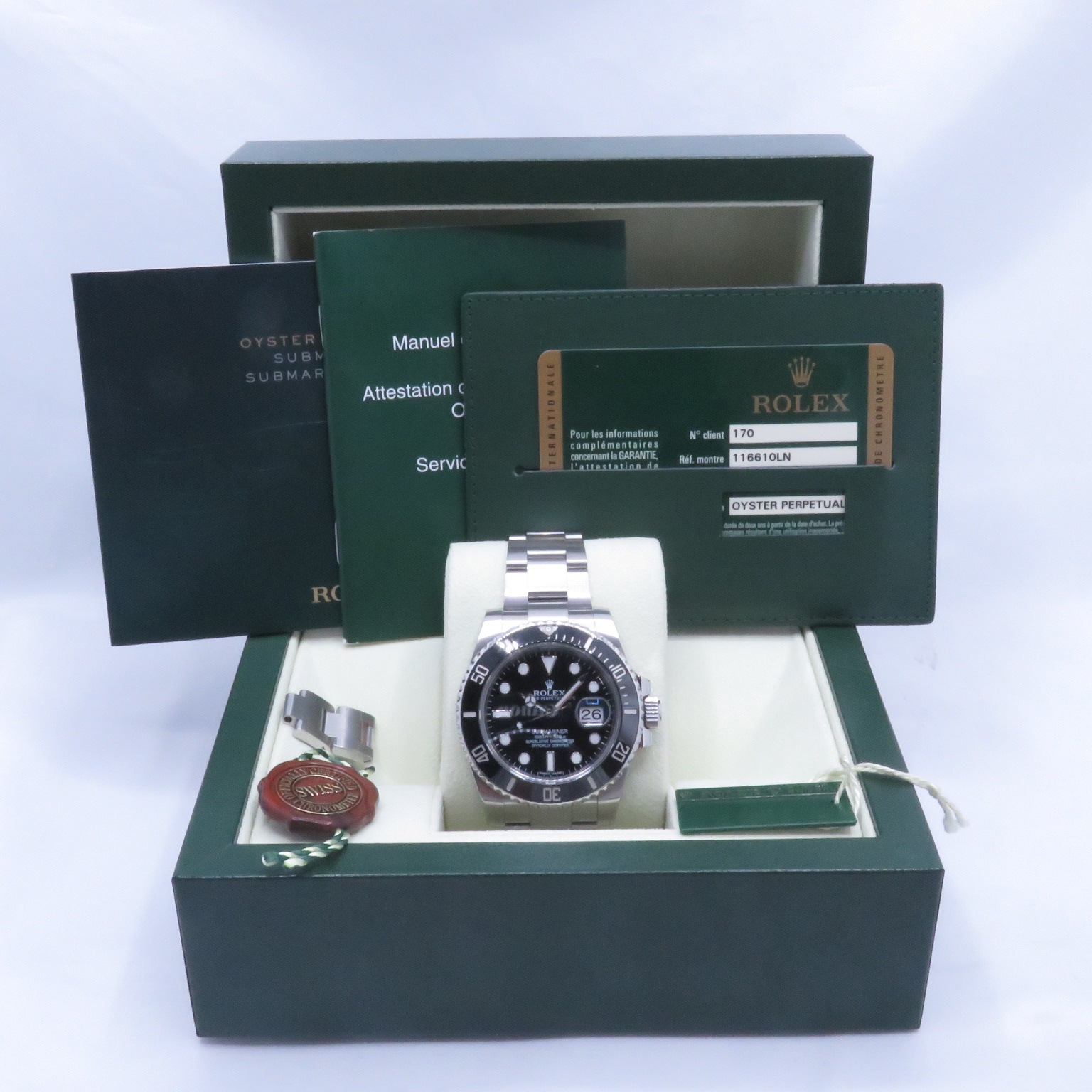 ROLEX(����å���)/���֥ޥ꡼�ʥǥ���/116610LN/�֥�å�/2014.3��/���A/NAC-288��̾�Ų�Ź��