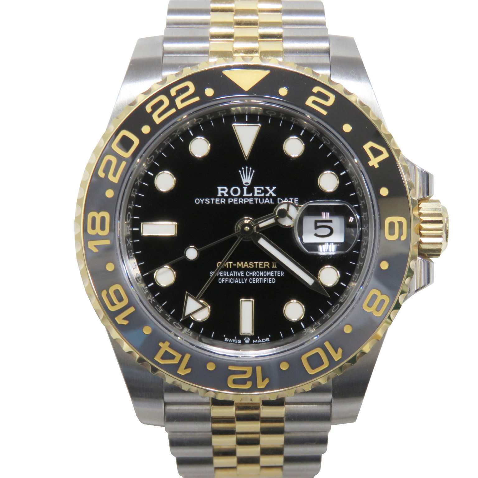 D-201 ROLEX (����å���) GMT�ޥ������� �ӻ��� 126713GRNR �֥�å� SS/YG ����ӥ꡼ ��°�ʴ��� ��� ���Ź