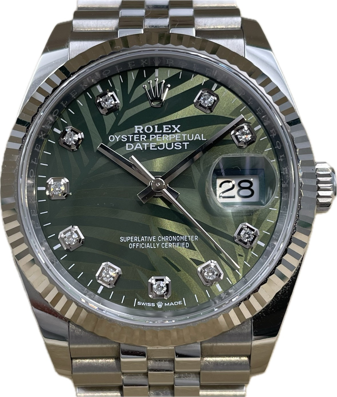 ROLEX(����å���) �ǥ��ȥ��㥹��36 126234G ���꡼�֥��꡼�� �ѡ��������� 10P������ ����ӥ꡼ ����� ���� SA-227 ���ض�Ź