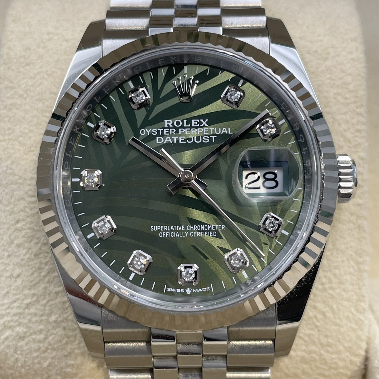ROLEX(����å���) �ǥ��ȥ��㥹��36 126234G ���꡼�֥��꡼�� �ѡ��������� 10P������ ����ӥ꡼ ����� ���� SA-227 ���ض�Ź