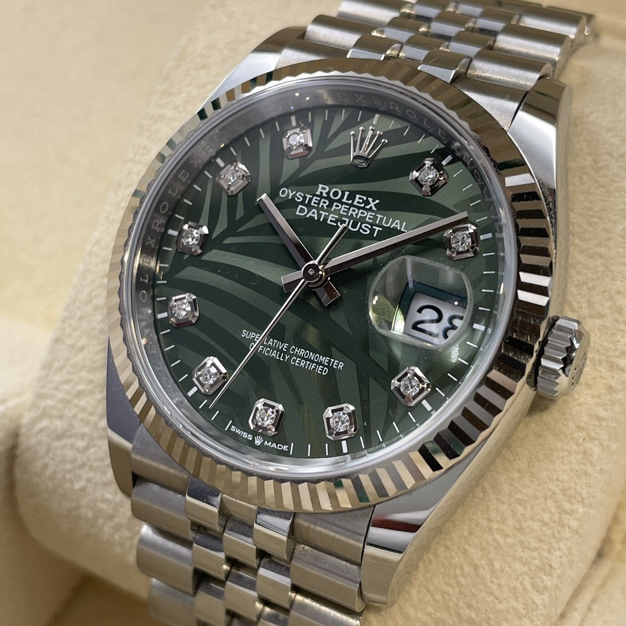 ROLEX(����å���) �ǥ��ȥ��㥹��36 126234G ���꡼�֥��꡼�� �ѡ��������� 10P������ ����ӥ꡼ ����� ���� SA-227 ���ض�Ź