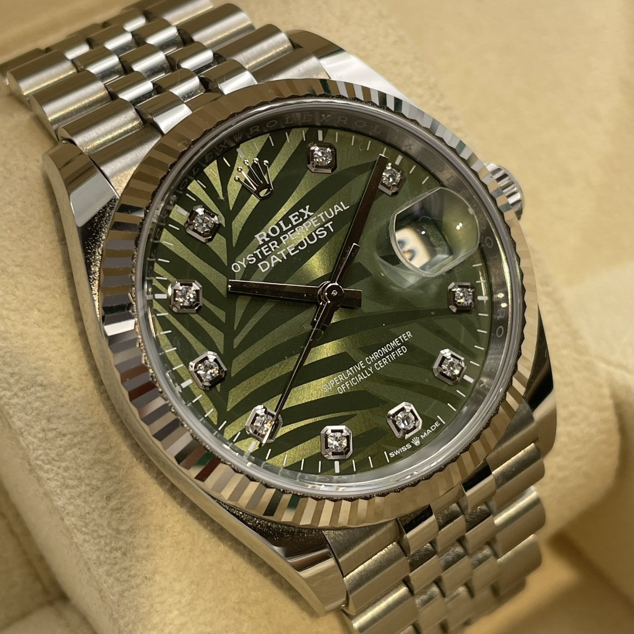 ROLEX(����å���) �ǥ��ȥ��㥹��36 126234G ���꡼�֥��꡼�� �ѡ��������� 10P������ ����ӥ꡼ ����� ���� SA-227 ���ض�Ź