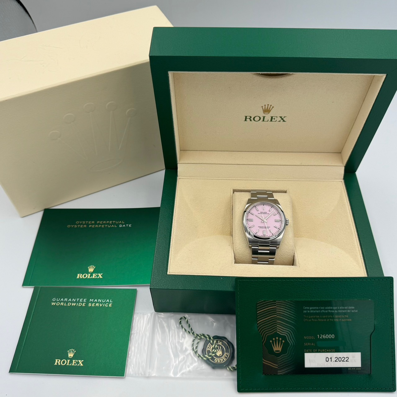 ROLEX (����å���) �����������ѡ��ڥ��奢��36 126000 �����ǥ��ԥ� SS ����Ʊ�� CAT-532