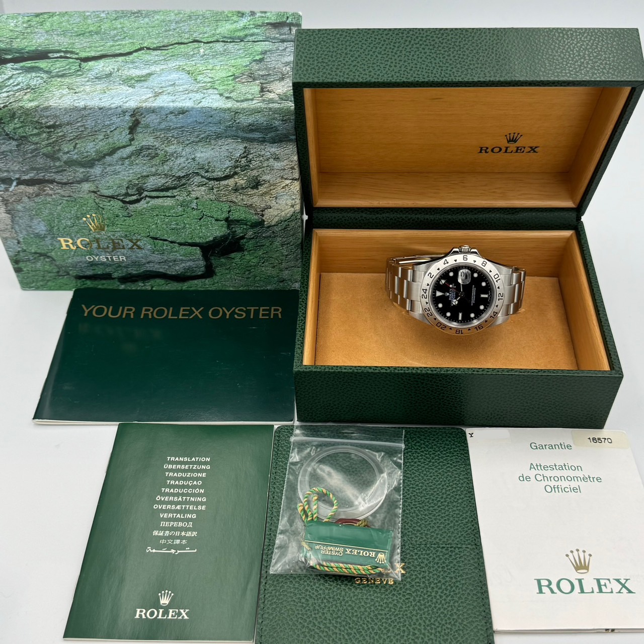 ROLEX (����å���) �������ץ����顼�� 16570 Y�� �֥�å� SS ����� ���ض�Ź CAT-536