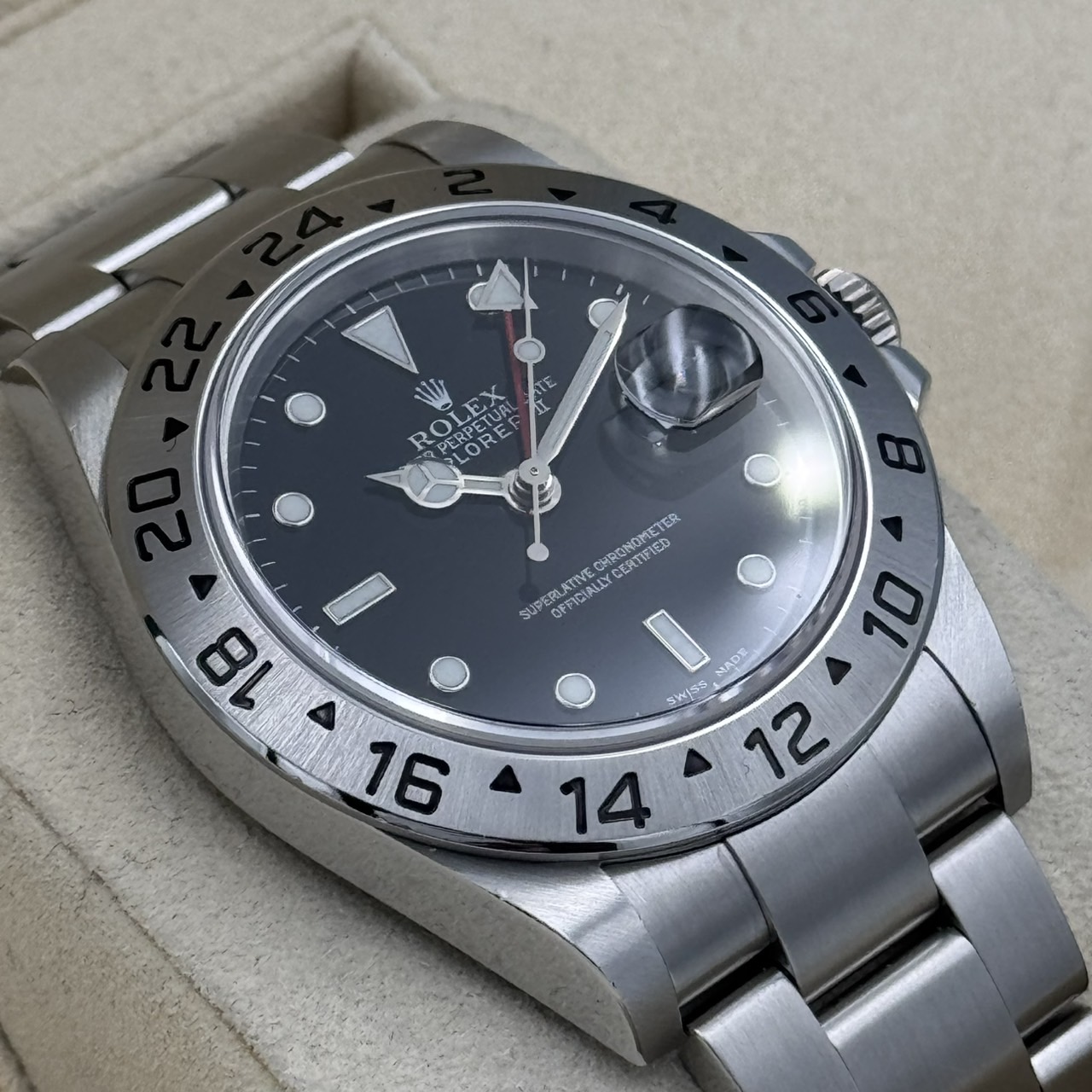 ROLEX (����å���) �������ץ����顼�� 16570 Y�� �֥�å� SS ����� ���ض�Ź CAT-536