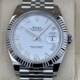 ROLEX (����å���) �ǥ��ȥ��㥹��41 126334 �ۥ磻�� SS/WG ����� ���ض�Ź ST-154