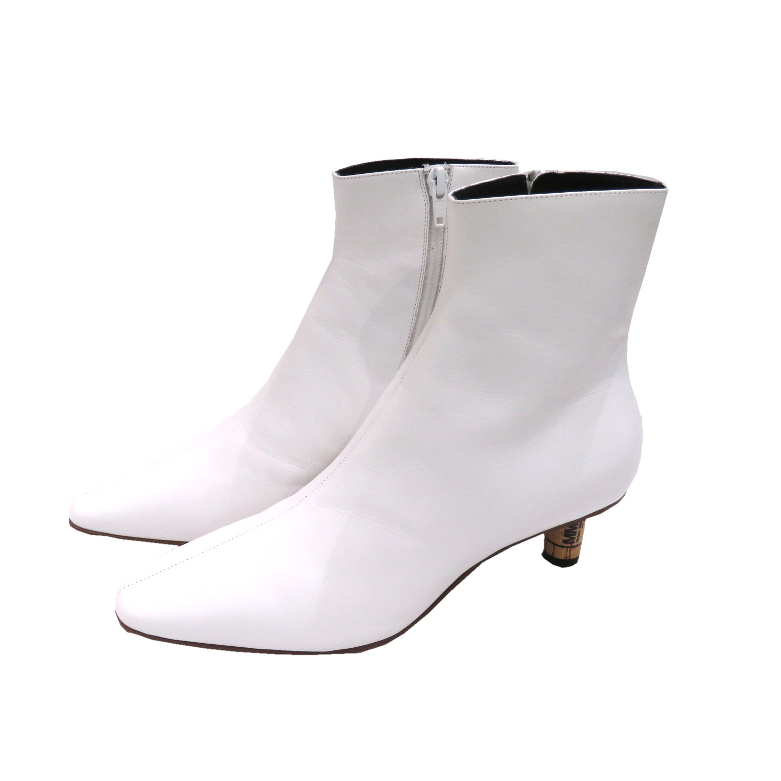 Maison Margiela(�᥾��ޥ른����) MM6���硼�ȥ֡��� �ۥ磻�� �쥶�� ̤������ A16 ���Ź