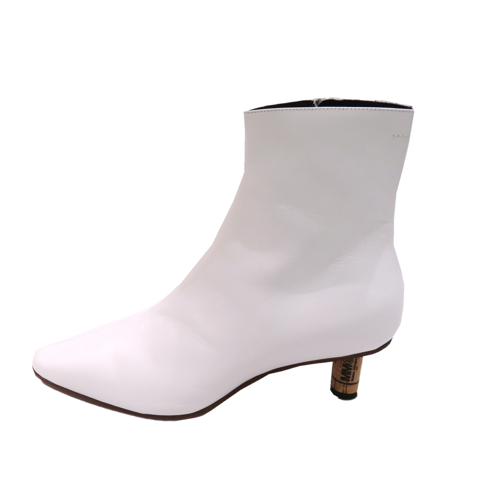 Maison Margiela(�᥾��ޥ른����) MM6���硼�ȥ֡��� �ۥ磻�� �쥶�� ̤������ A16 ���Ź