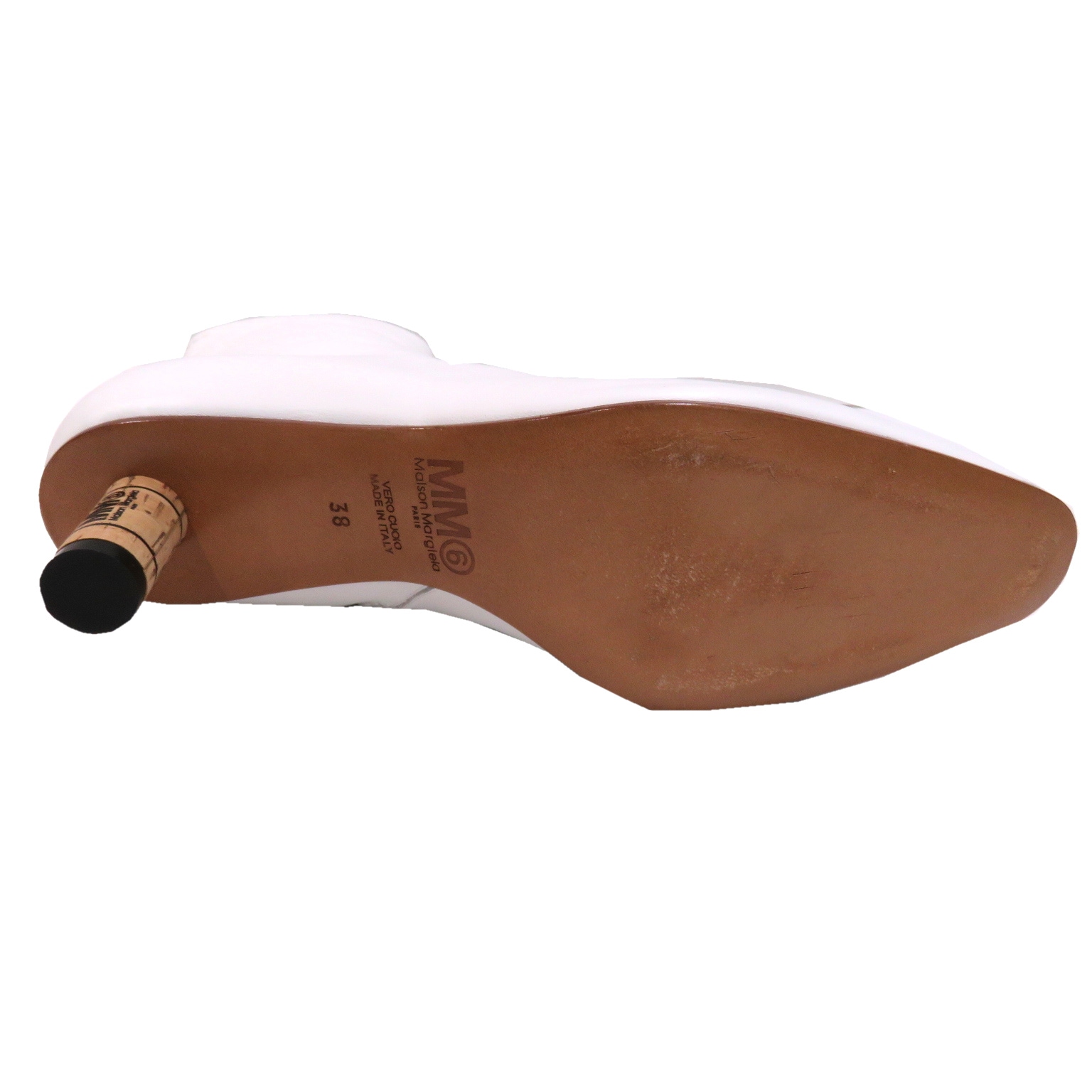 Maison Margiela(�᥾��ޥ른����) MM6���硼�ȥ֡��� �ۥ磻�� �쥶�� ̤������ A16 ���Ź