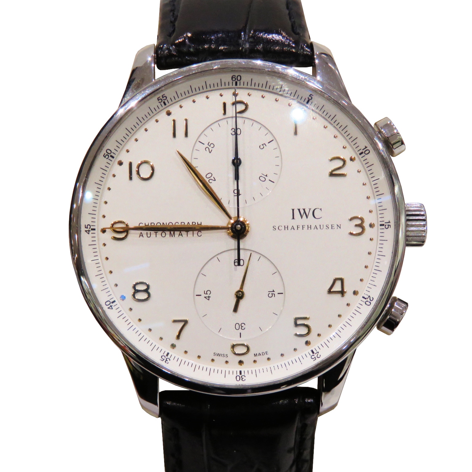 C-075 IWC (�������֥�塼����) �ݥ�ȥ����� �����Υ���� �ӻ��� IW371445 �����ܥ꡼ SS/�쥶�� ��� ���Ź