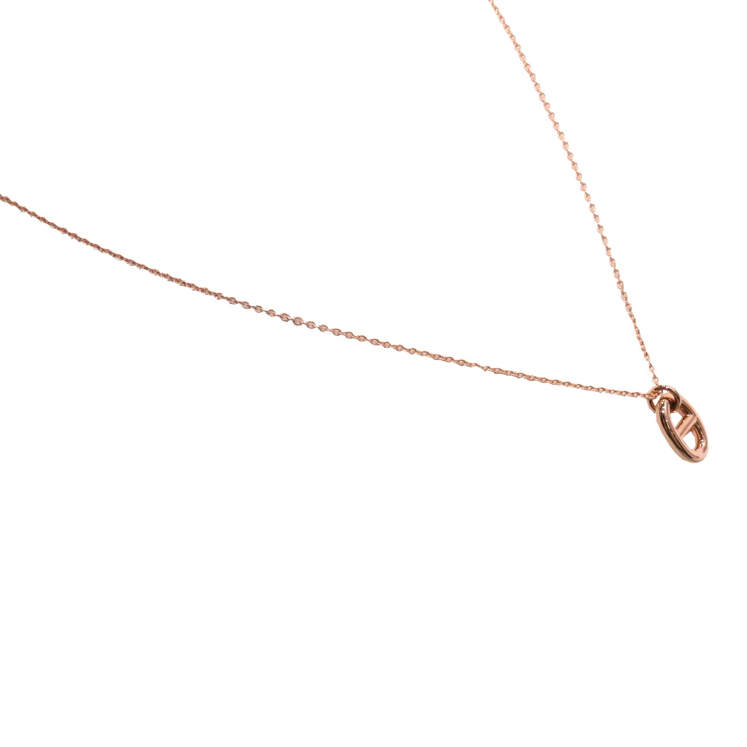 HERMES (����᥹) �������̥��󥯥� �ե����ɡ��� �ͥå��쥹 K18PG ̤���� W345 ���Ź