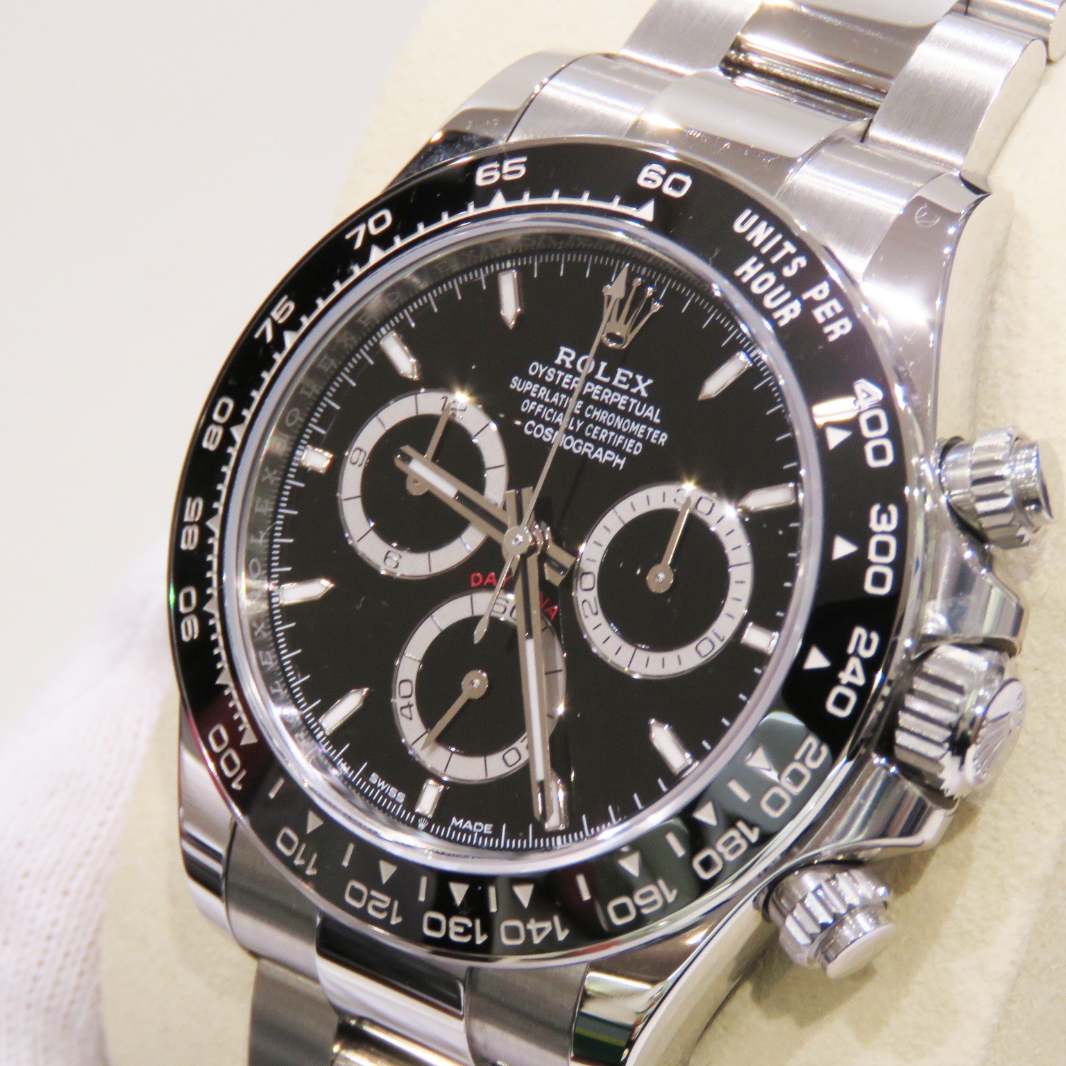 B-035 ROLEX (����å���) �����⥰��եǥ��ȥ� �ӻ��� 126500LN �֥�å� SS ���������� ̤Ĵ�� ��°�ʴ��� ̤���� ���Ź