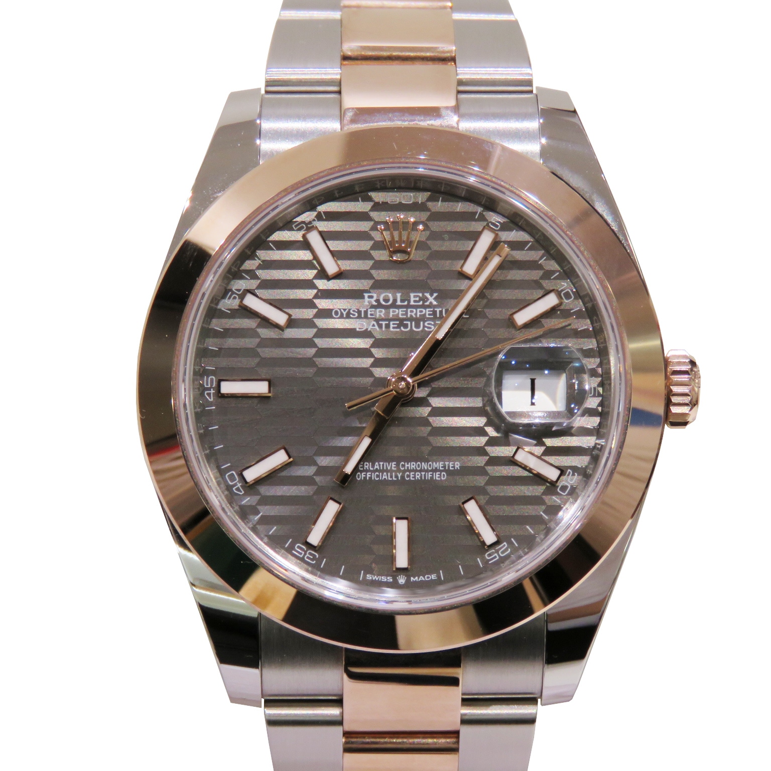 C-035 ROLEX (����å���) �ǥ��ȥ��㥹��41 �ӻ��� 126301 ���졼�� �ե롼�ƥåɥ������ SS/ERG ���������� ��°�ʴ��� ����Ʊ�� ���Ź