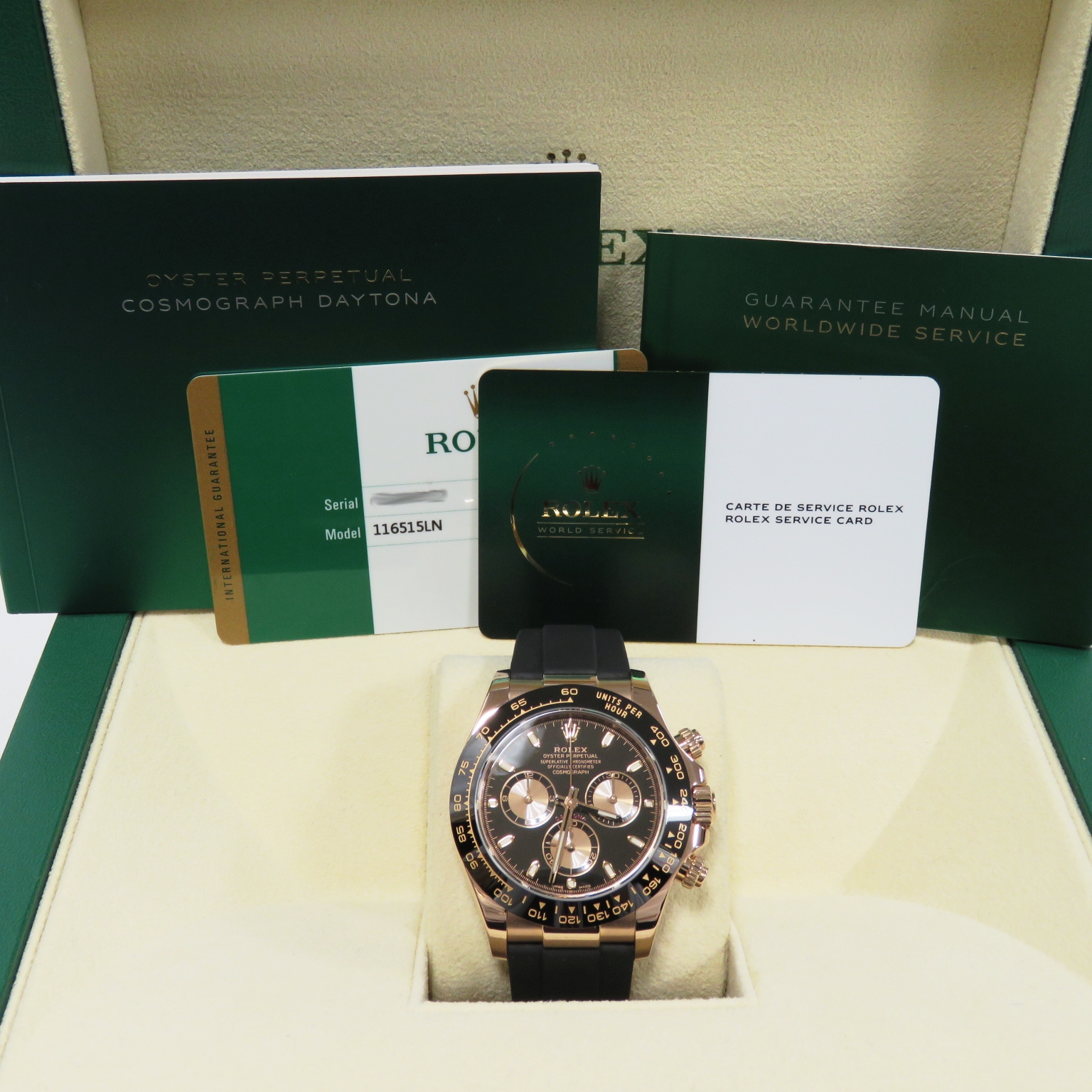 D-014 ROLEX (����å���) �����⥰��եǥ��ȥ� �ӻ��� 116515LN �֥�å�&�ԥ� ERG �����ե� ��°�ʴ��� ������� ���Ź