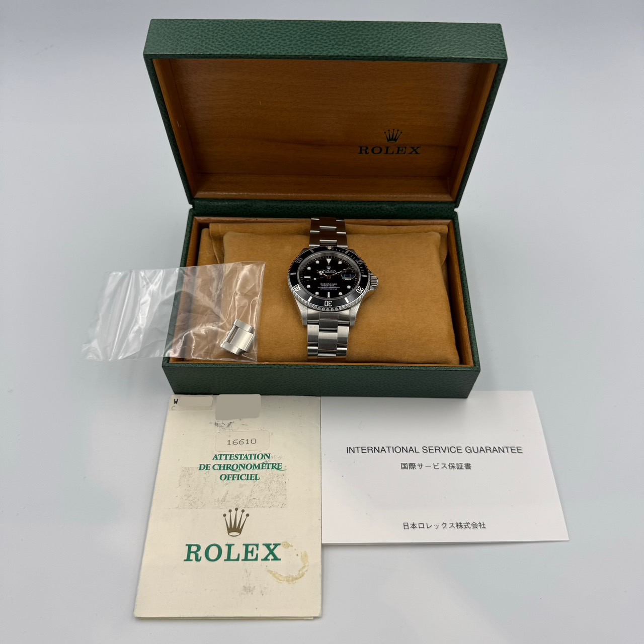 ROLEX (����å���) ���֥ޥ꡼�ʡ��ǥ��� 16610 �֥�å� SS ����� ���ض�Ź CAT-551
