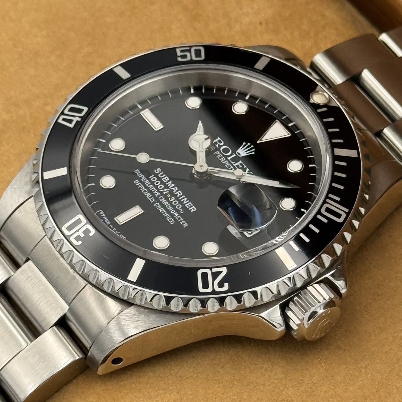 ROLEX (����å���) ���֥ޥ꡼�ʡ��ǥ��� 16610 �֥�å� SS ����� ���ض�Ź CAT-551