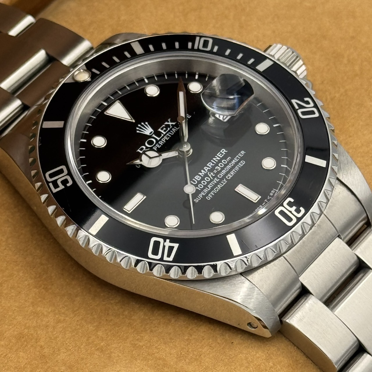 ROLEX (����å���) ���֥ޥ꡼�ʡ��ǥ��� 16610 �֥�å� SS ����� ���ض�Ź CAT-551