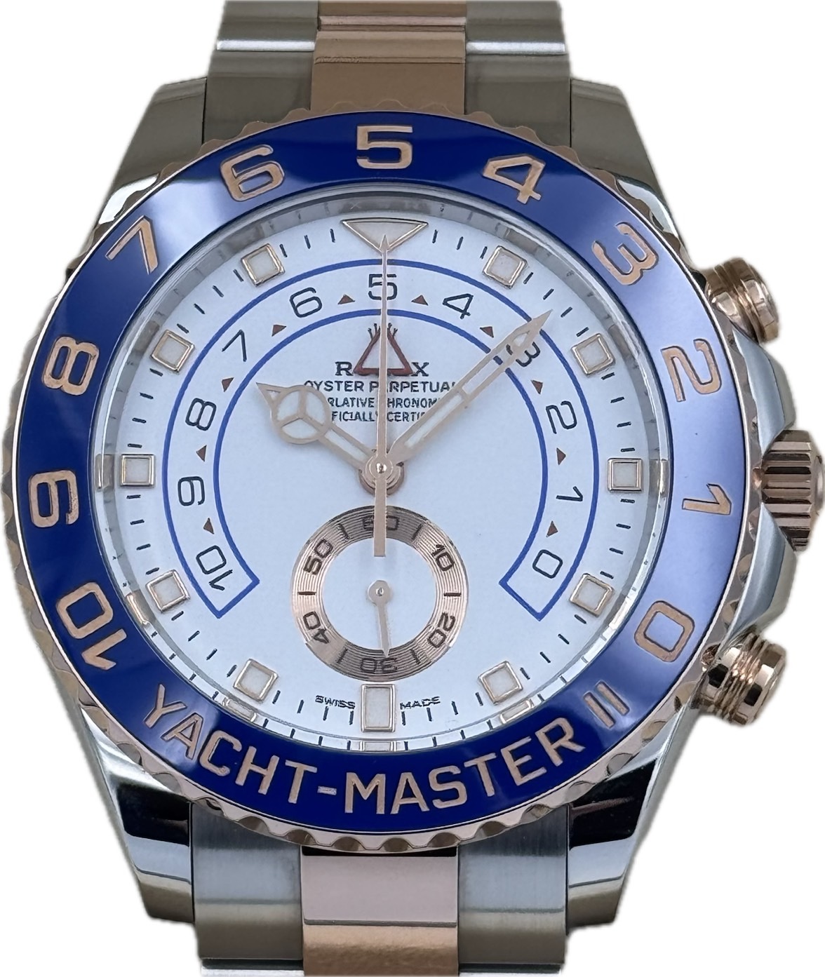 ROLEX (ロレックス) ヨットマスターⅡ 腕時計 116681 ホワイト ERG/SS