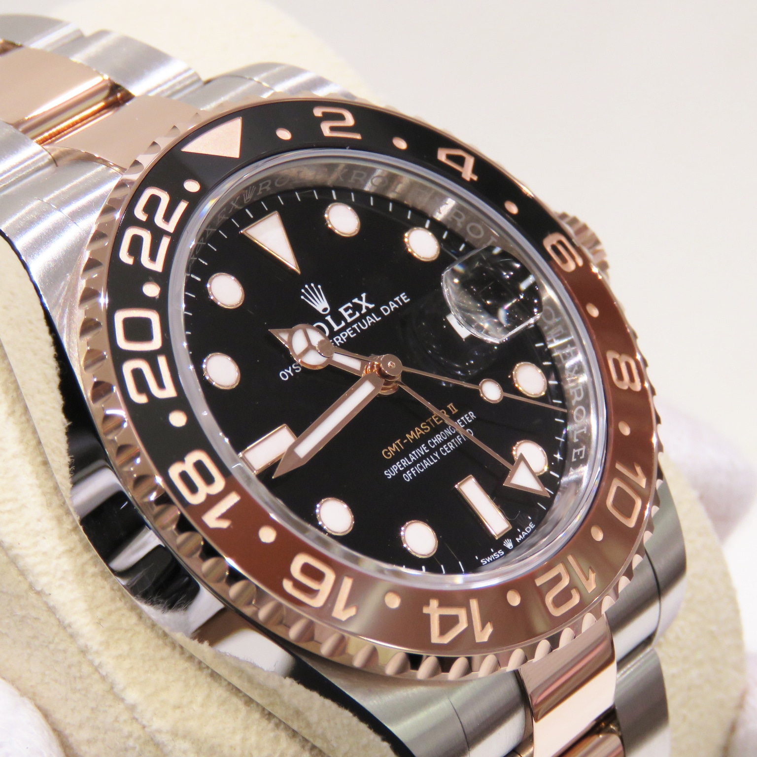 B-034 ROLEX (����å���) GMT�ޥ������� �ӻ��� 126711CHNR �֥�å� SS/ERG ���������� ̤Ĵ�� ��°�ʴ��� ̤���� ���Ź