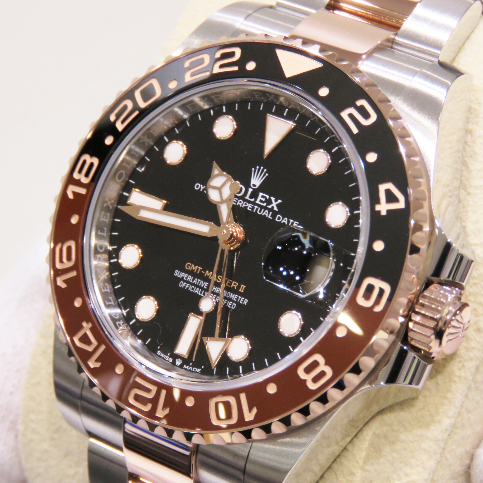 B-034 ROLEX (����å���) GMT�ޥ������� �ӻ��� 126711CHNR �֥�å� SS/ERG ���������� ̤Ĵ�� ��°�ʴ��� ̤���� ���Ź