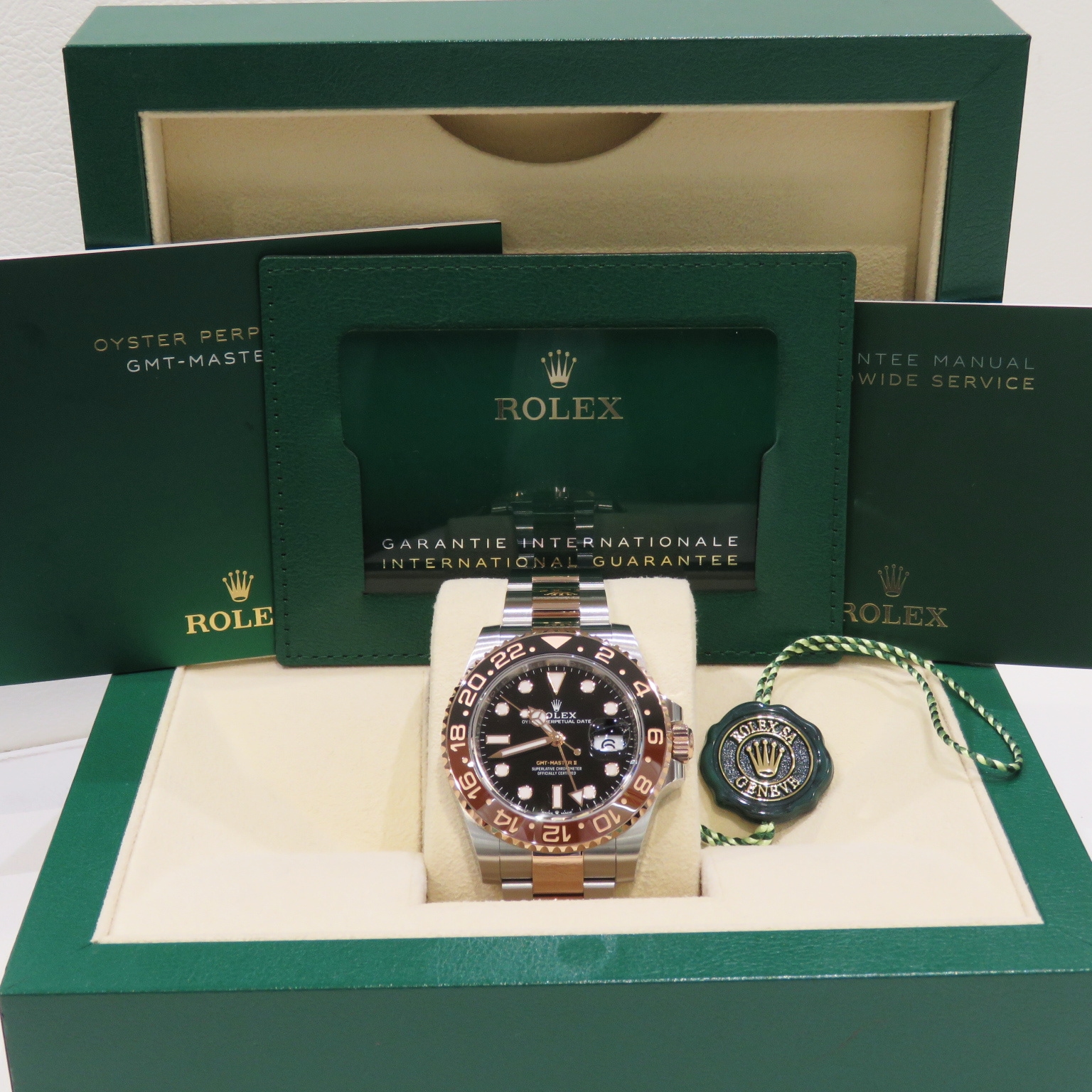 B-034 ROLEX (����å���) GMT�ޥ������� �ӻ��� 126711CHNR �֥�å� SS/ERG ���������� ̤Ĵ�� ��°�ʴ��� ̤���� ���Ź