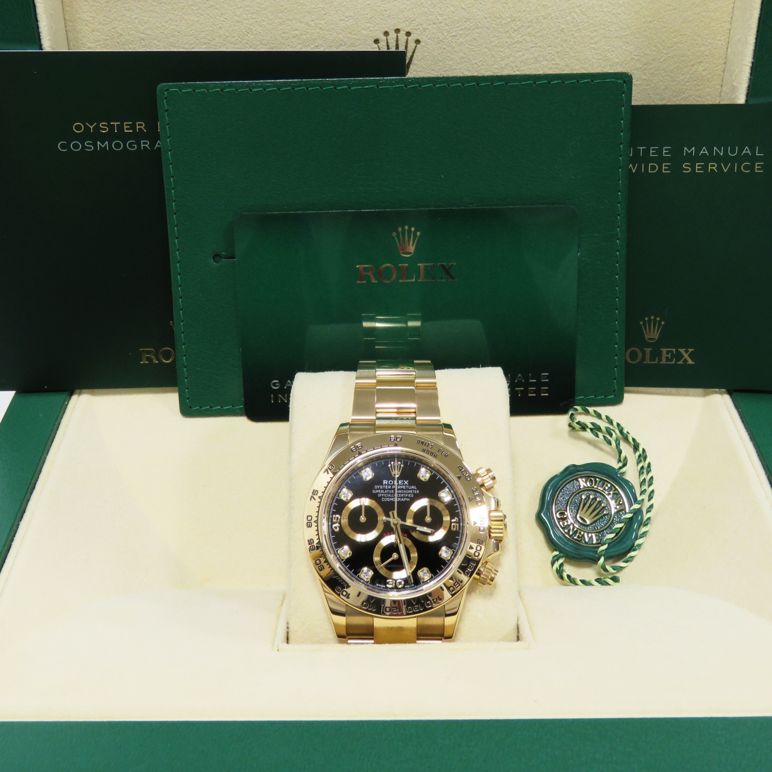 D-015 ROLEX (����å���) �����⥰��եǥ��ȥ� �ӻ��� 116508G �֥�å� 10P������ YG ���������� ��°�ʴ��� ��� ���Ź
