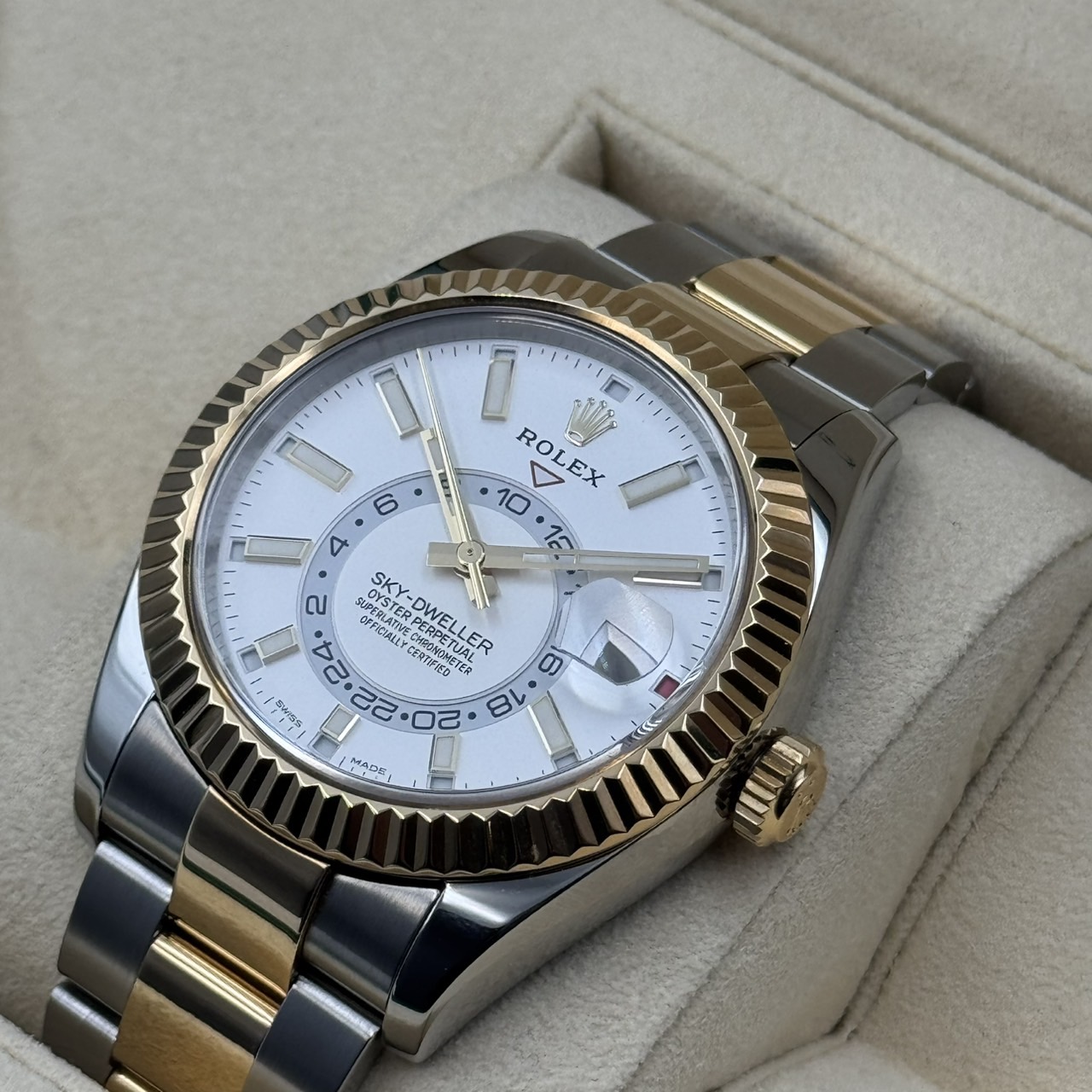 ROLEX (����å���) �������ɥ����顼 326933 �ۥ磻�� YG��SS ����� ���ض�Ź CAT-973