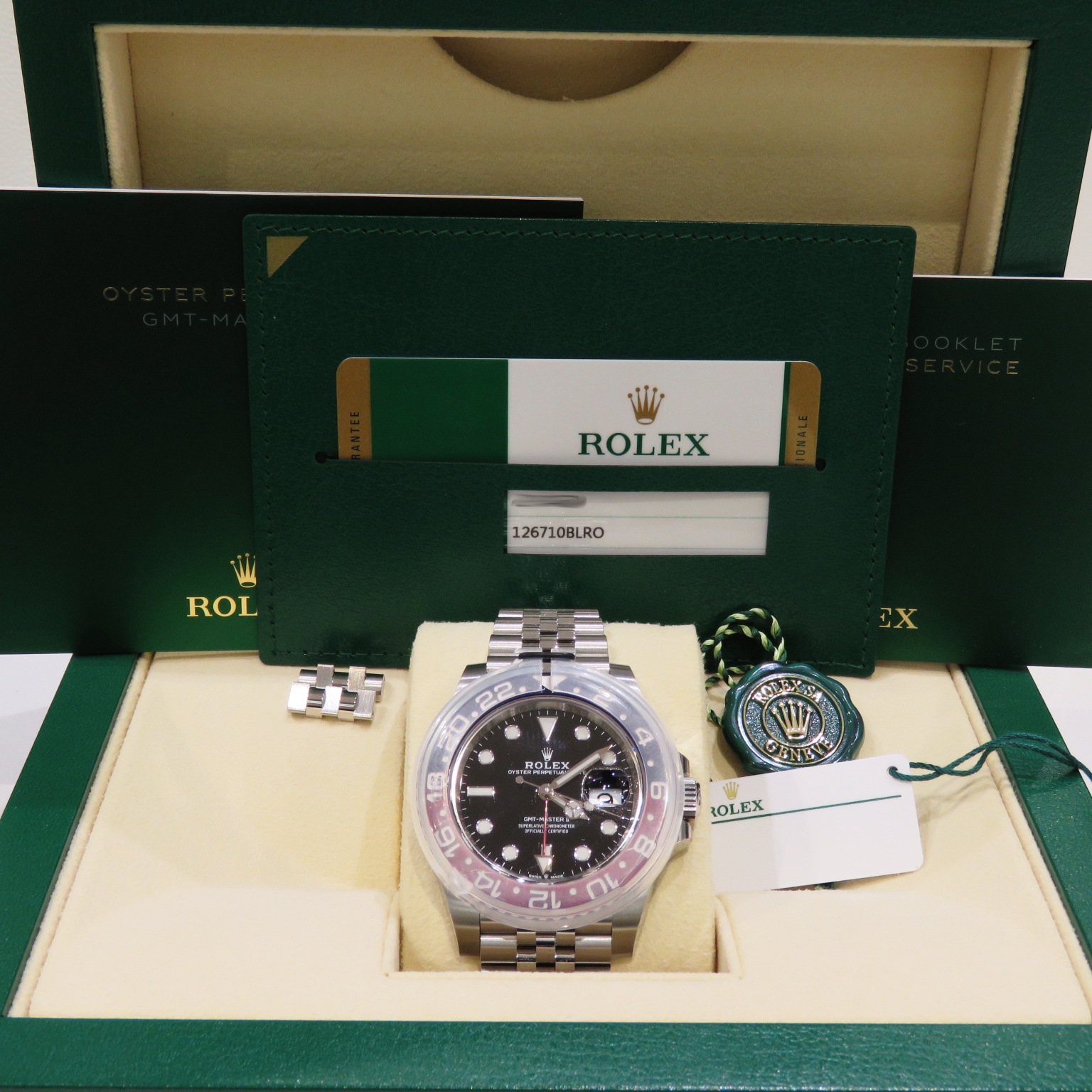 C-178 ROLEX (����å���) GMT�ޥ������� �ӻ��� 126710BLRO �֥�å� SS ����ӥ꡼ ��°�ʴ��� ����Ʊ�� ���Ź