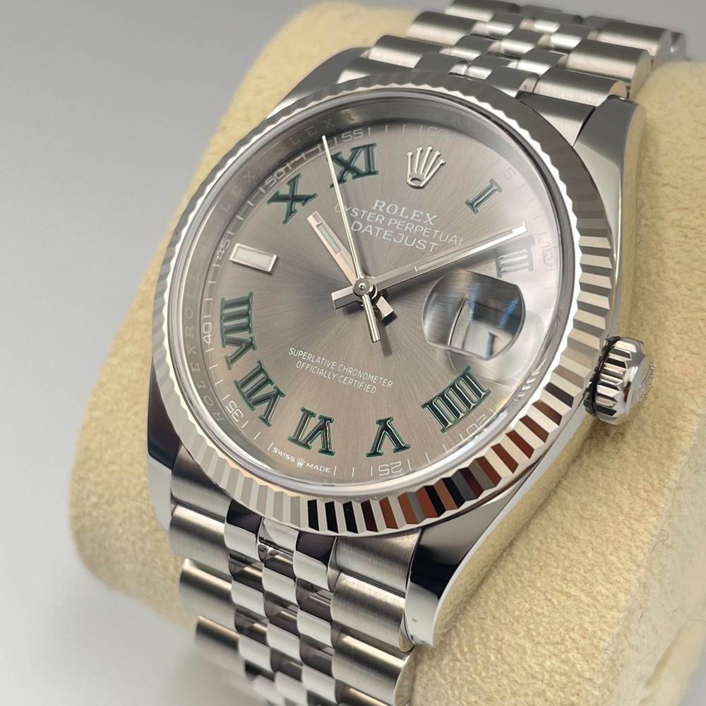 ROLEX(����å���) �ǥ��ȥ��㥹��36 126234 ���졼�ȥ����ޥ� ����ӥ꡼ SS/K18WG 2024ǯ6�� ̤���� CAT-914 (���ض�Ź)