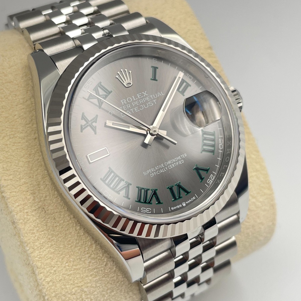 ROLEX(����å���) �ǥ��ȥ��㥹��36 126234 ���졼�ȥ����ޥ� ����ӥ꡼ SS/K18WG 2024ǯ6�� ̤���� CAT-914 (���ض�Ź)