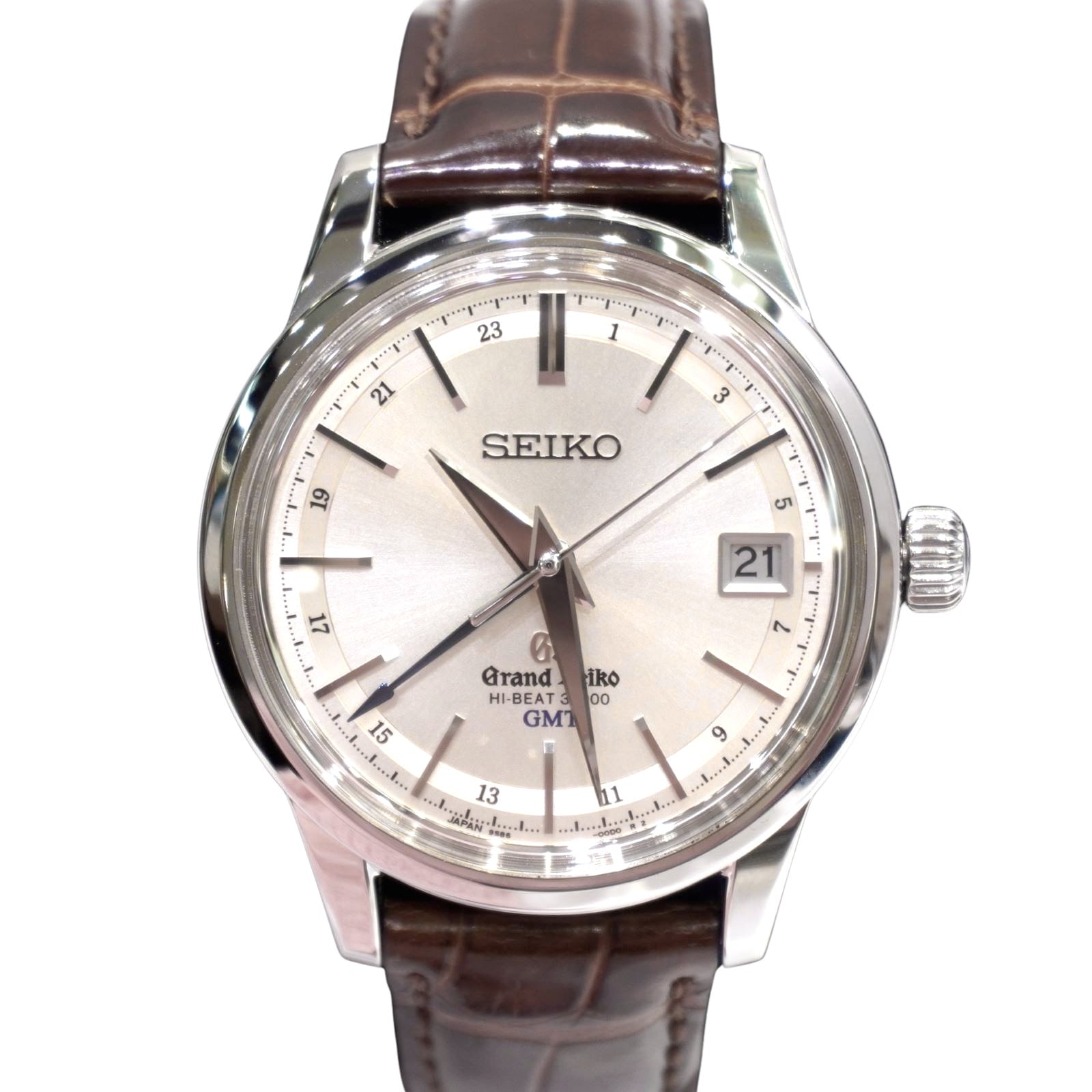 C-118 GRAND SEIKO (�����ɥ�������) �ᥫ�˥���ϥ��ӡ���36000 GMT �ӻ��� SBGJ017 ����С� SS/�쥶��(�ҳ���) ��°�ʴ��� ��� ���Ź