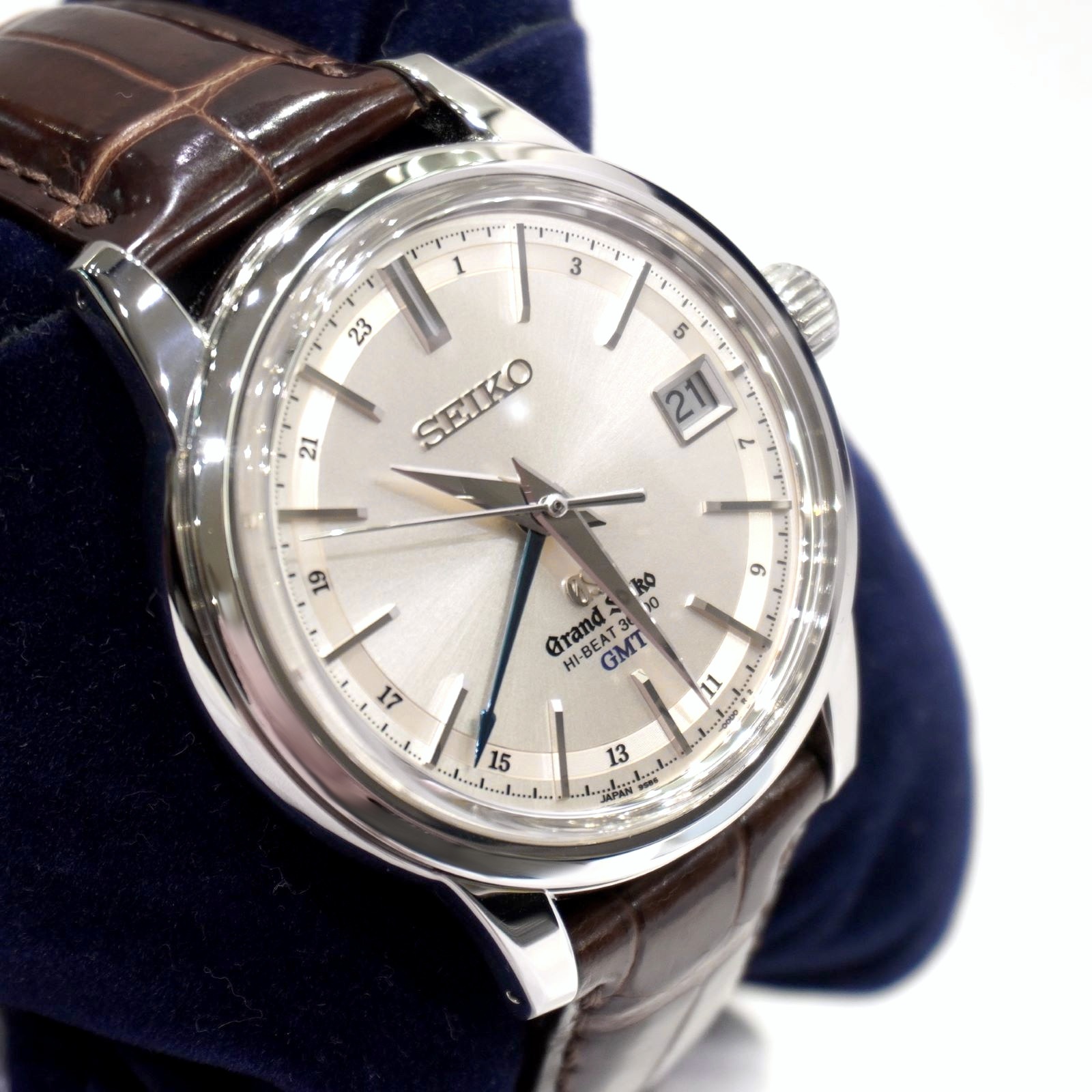 C-118 GRAND SEIKO (�����ɥ�������) �ᥫ�˥���ϥ��ӡ���36000 GMT �ӻ��� SBGJ017 ����С� SS/�쥶��(�ҳ���) ��°�ʴ��� ��� ���Ź