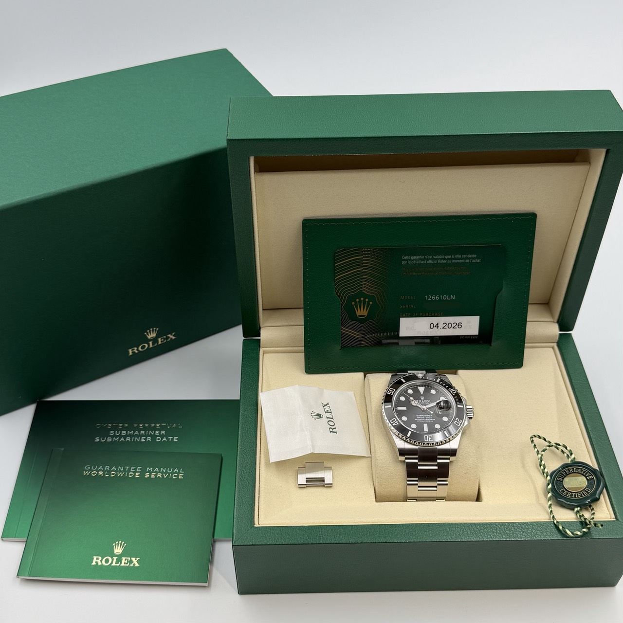ROLEX(����å���) ���֥ޥ꡼�ʥǥ��� 126610LN �֥�å� 2026ǯ4�� ̤������ ���� SA-97 ���ض�Ź