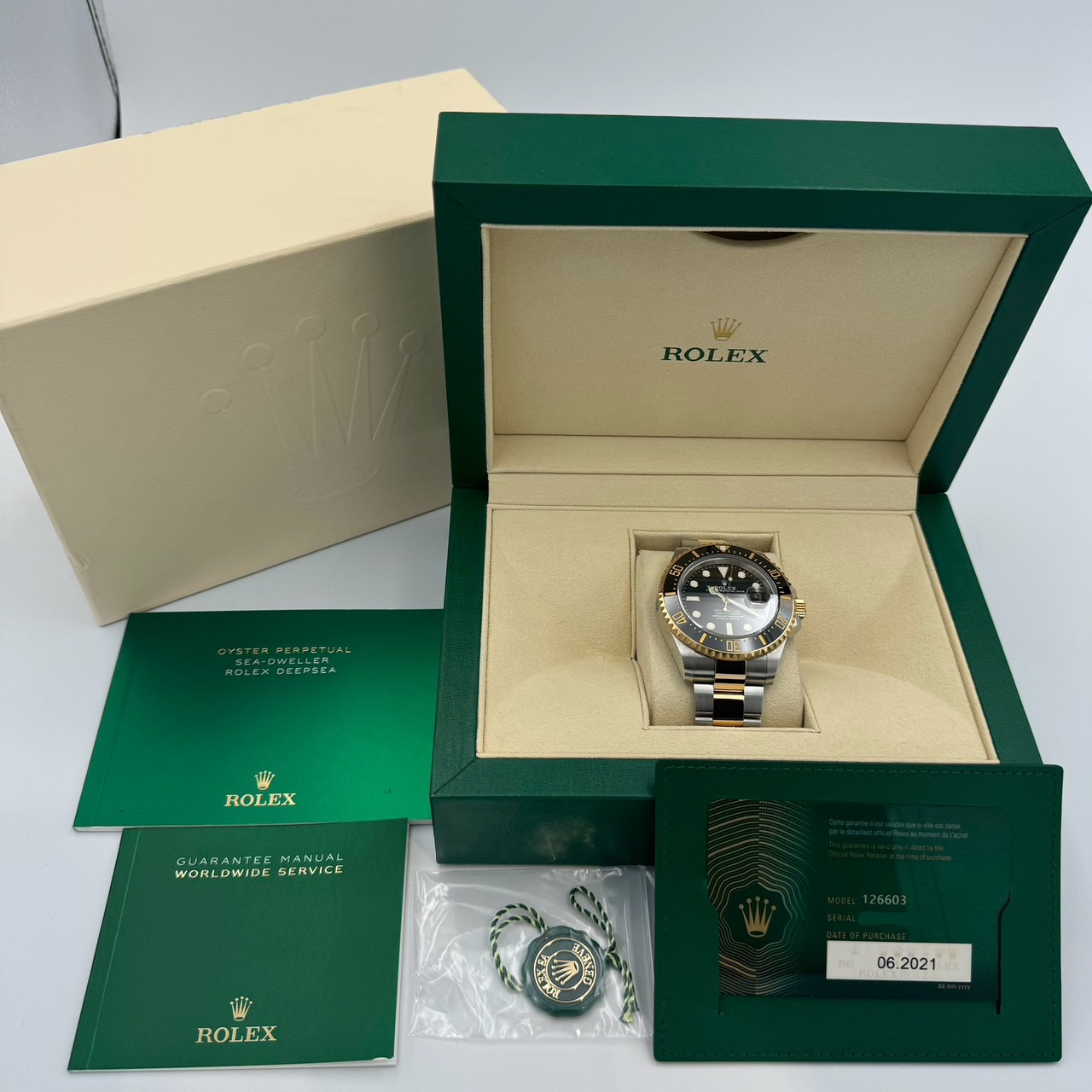 ROLEX (����å���) �����ɥ����顼 126603 �֥�å� SS/YG ������� ���ض�Ź CAT-279