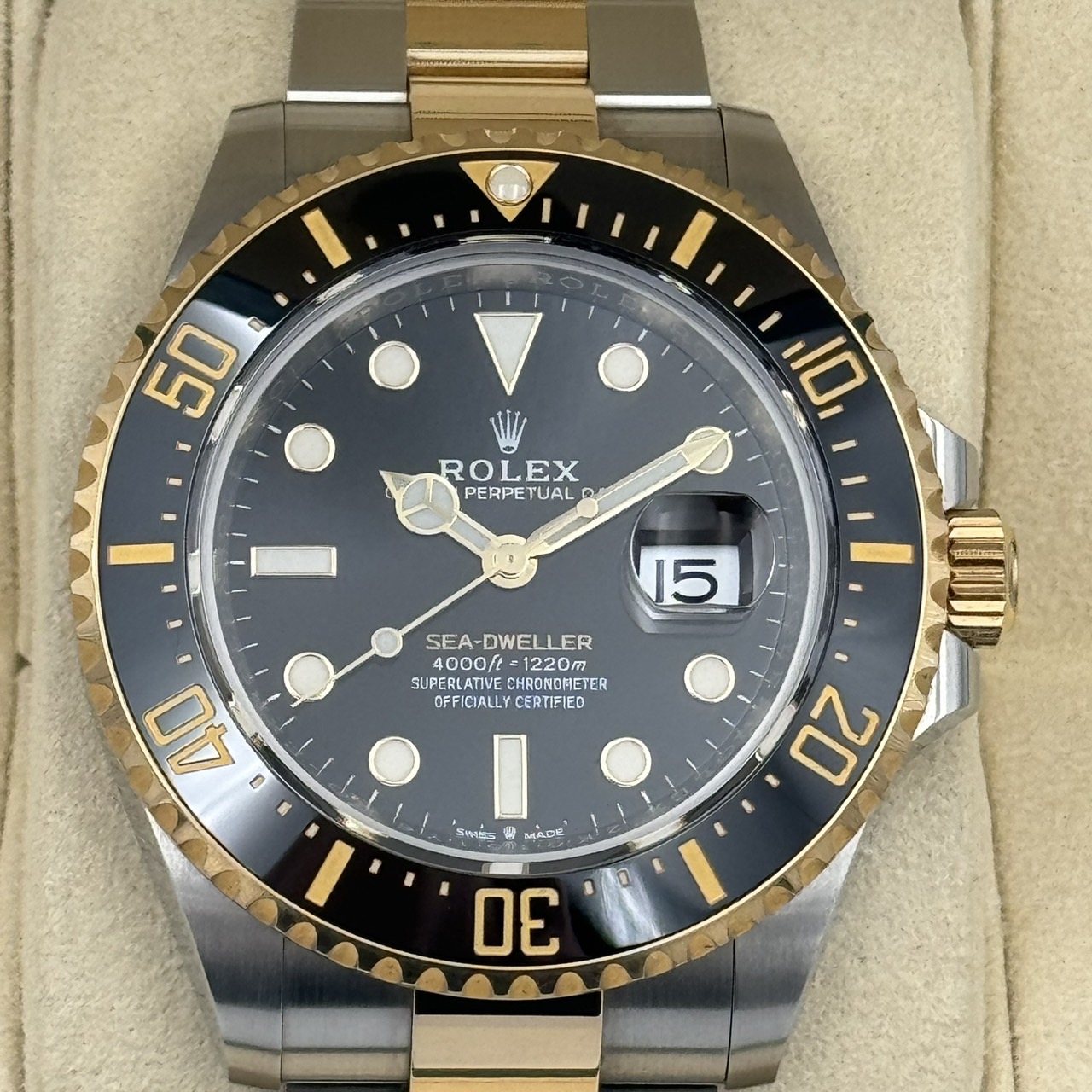 ROLEX (����å���) �����ɥ����顼 126603 �֥�å� SS/YG ������� ���ض�Ź CAT-279