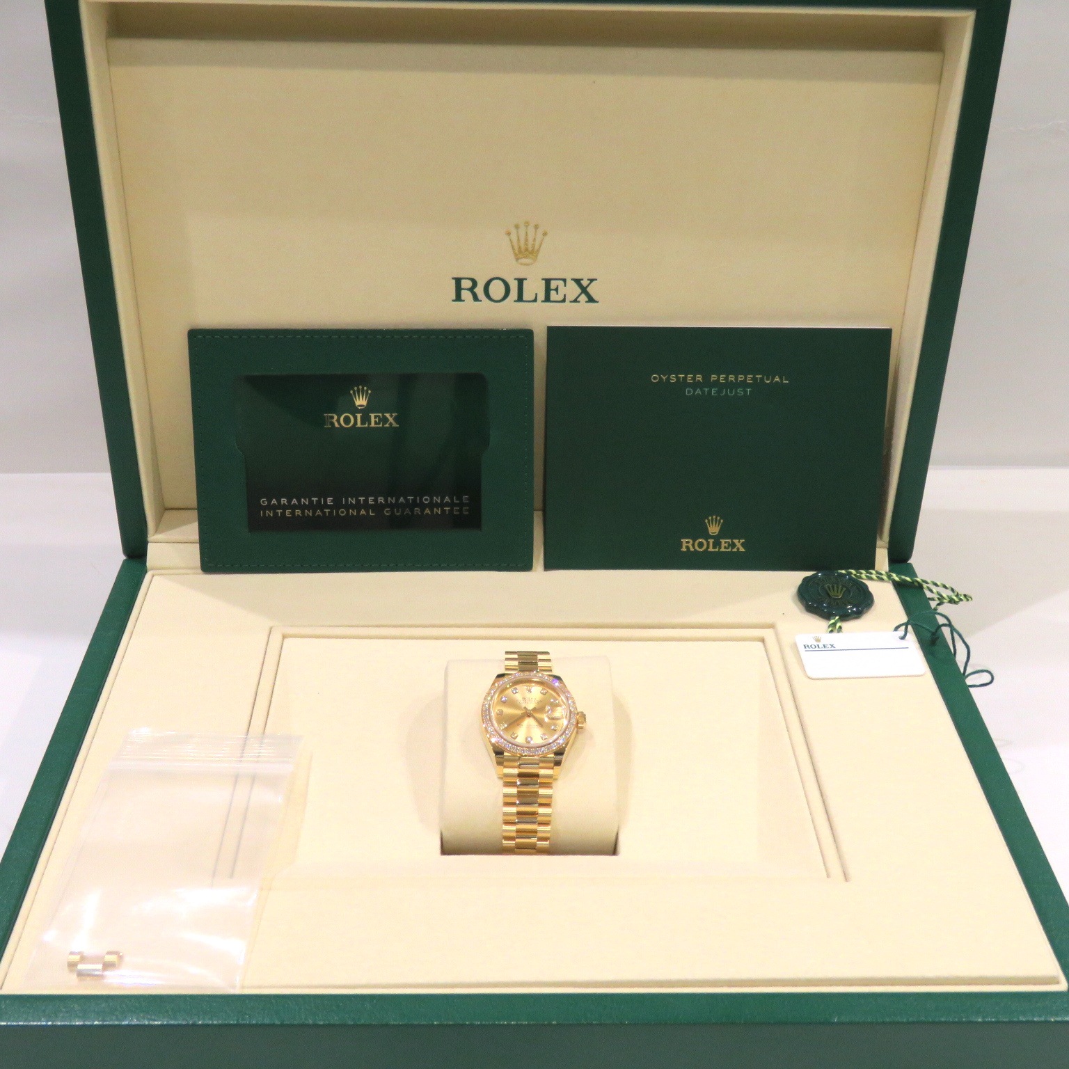 ROLEX(����å���) �ǥ��ȥ��㥹��28 279138RBR ������������ꥷ���ѥ� 10P������ YG (2025/8) ̤���� ���Ź A-215
