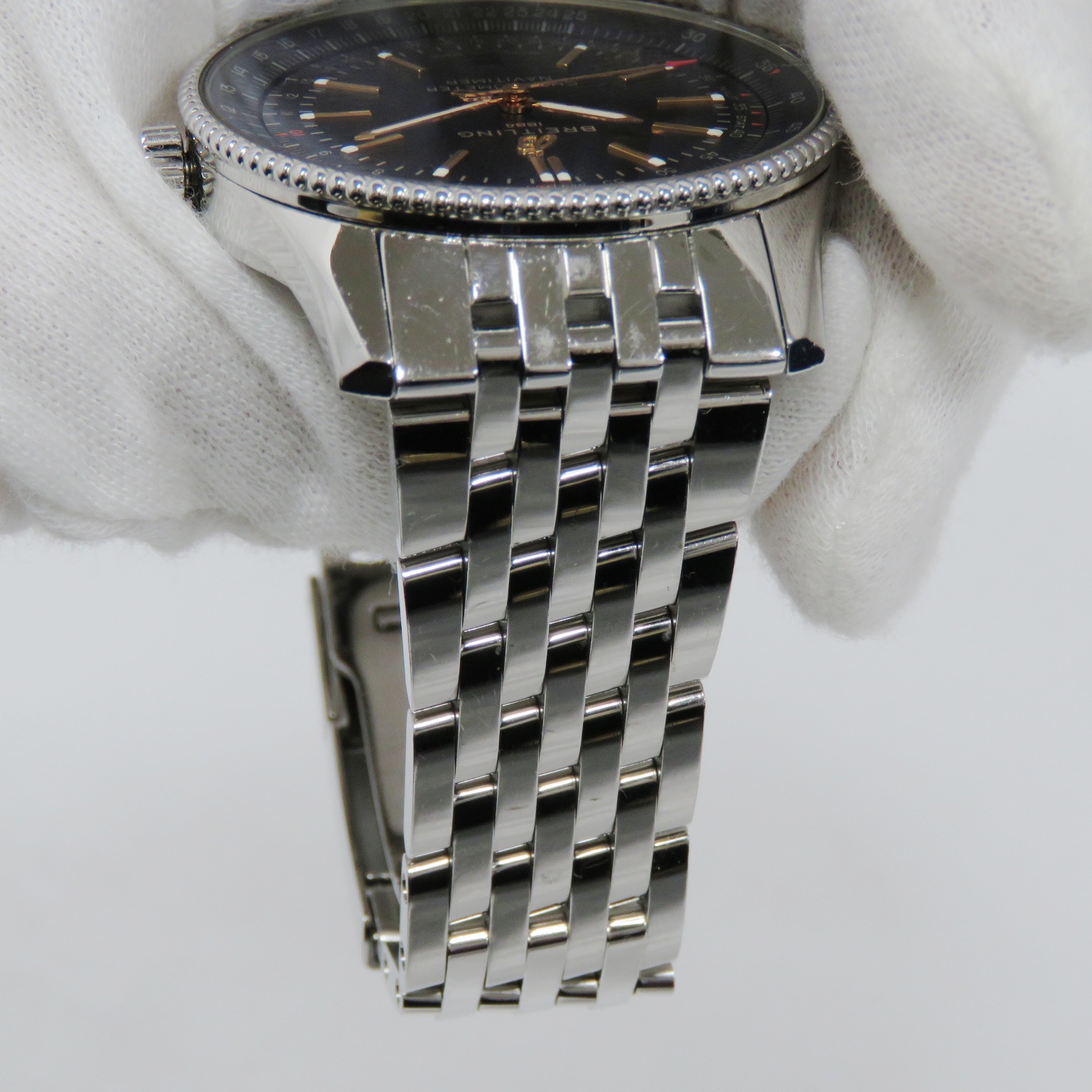 D-018 BREITLING (�֥饤�ȥ��) �ʥӥ����ޡ�1 �����ȥޥ��å�41 �ӻ��� A17326161C1A1 �֥롼 SS ��°�ʴ��� ��� ���Ź