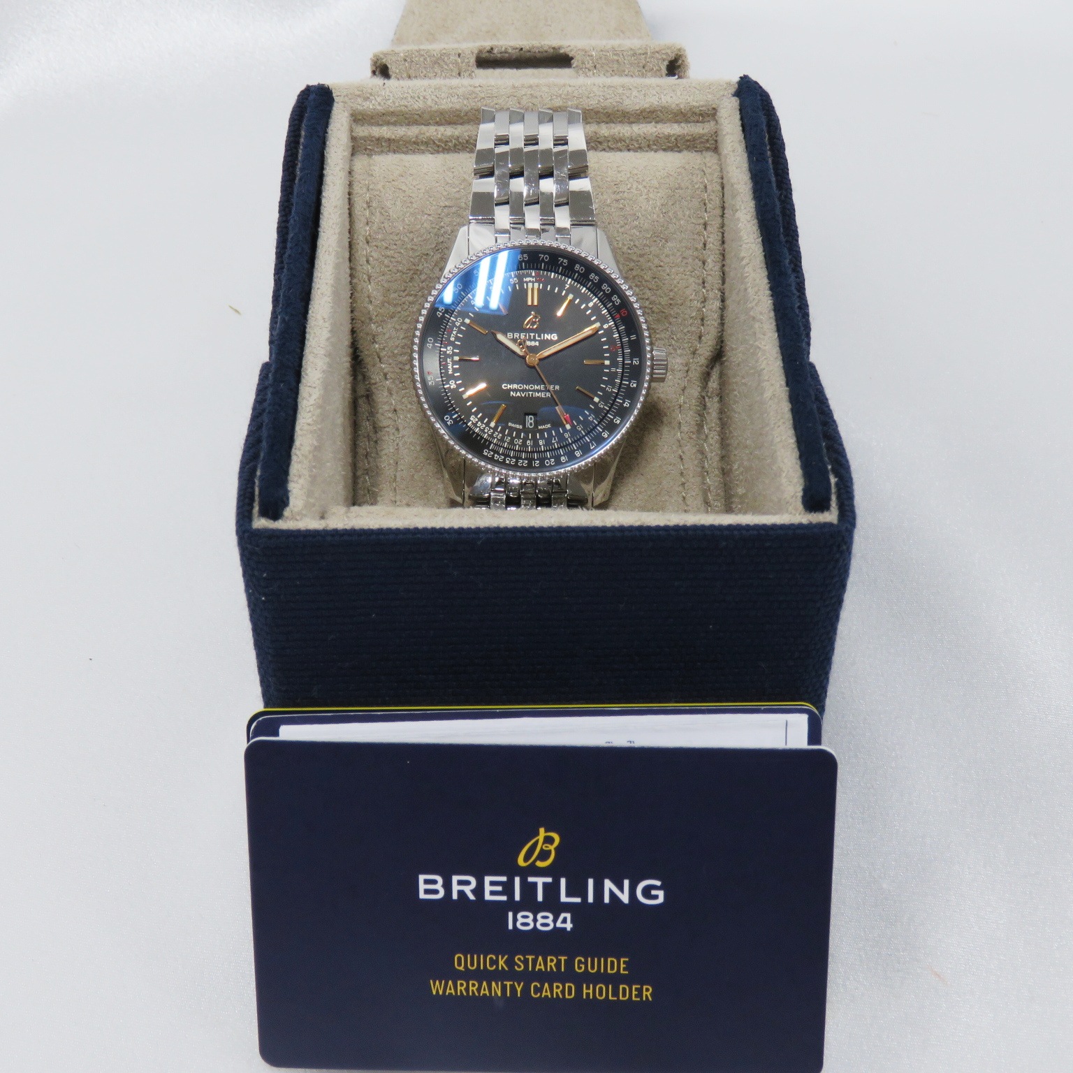 D-018 BREITLING (�֥饤�ȥ��) �ʥӥ����ޡ�1 �����ȥޥ��å�41 �ӻ��� A17326161C1A1 �֥롼 SS ��°�ʴ��� ��� ���Ź