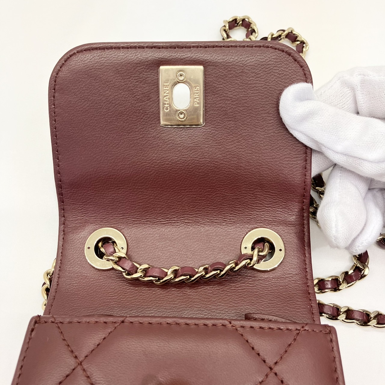 CHANEL(����ͥ�) �ߥ˥������󥷥������Хå� �ܥ�ɡ�/G��� ������/28�� ���A (����Ź)
