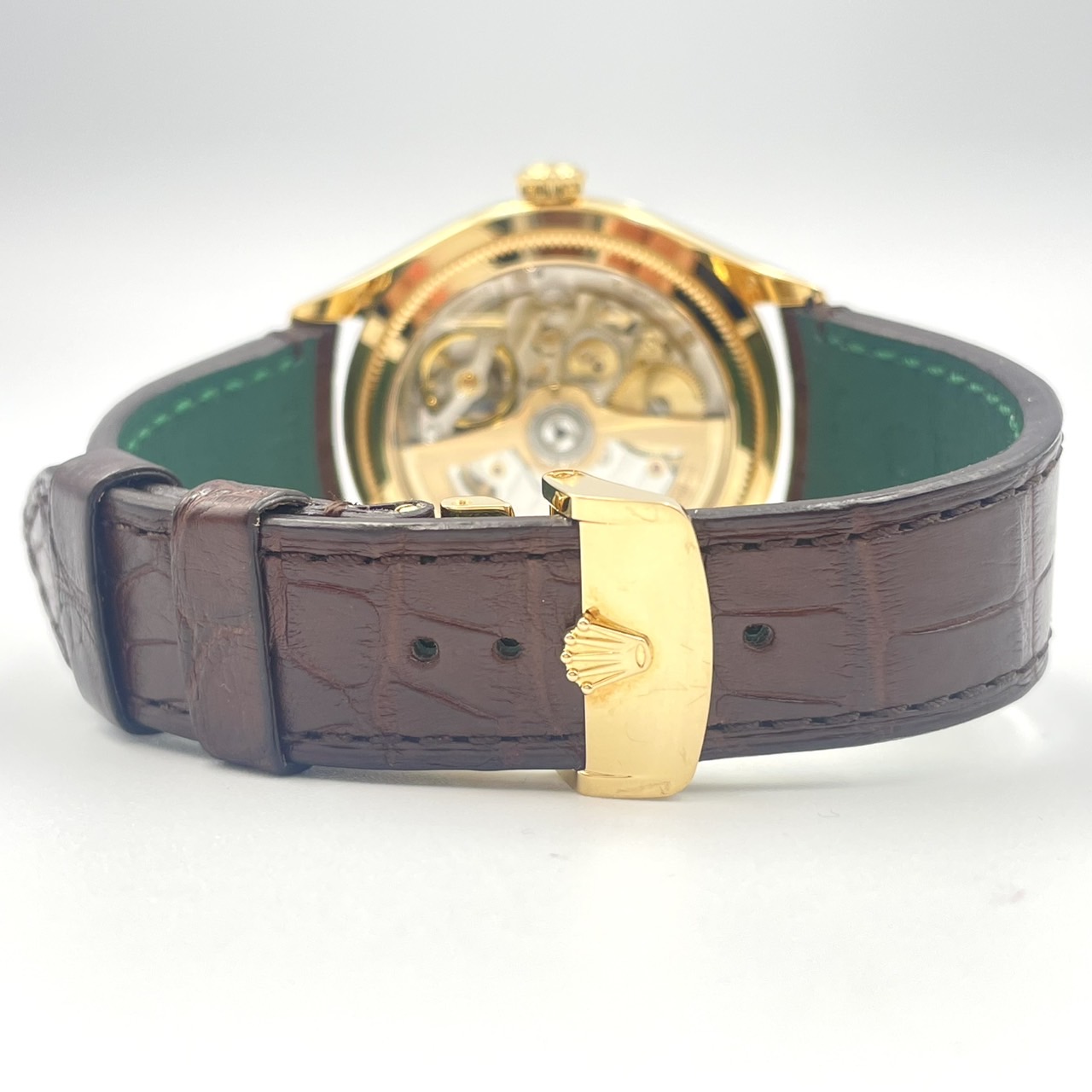 ROLEX(����å���) 1908 52508 �ۥ磻�� K18YG/�쥶�� 2024ǯ4�� ������� CAT-883 (���ض�Ź)