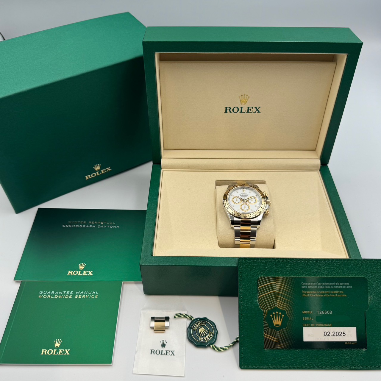 ROLEX (����å���)�����⥰��եǥ��ȥ� 126503 �ۥ磻�ȡ�������ǥ󥫥��󥿡���� SS/YG ̤���� ���ض�Ź CAT-963
