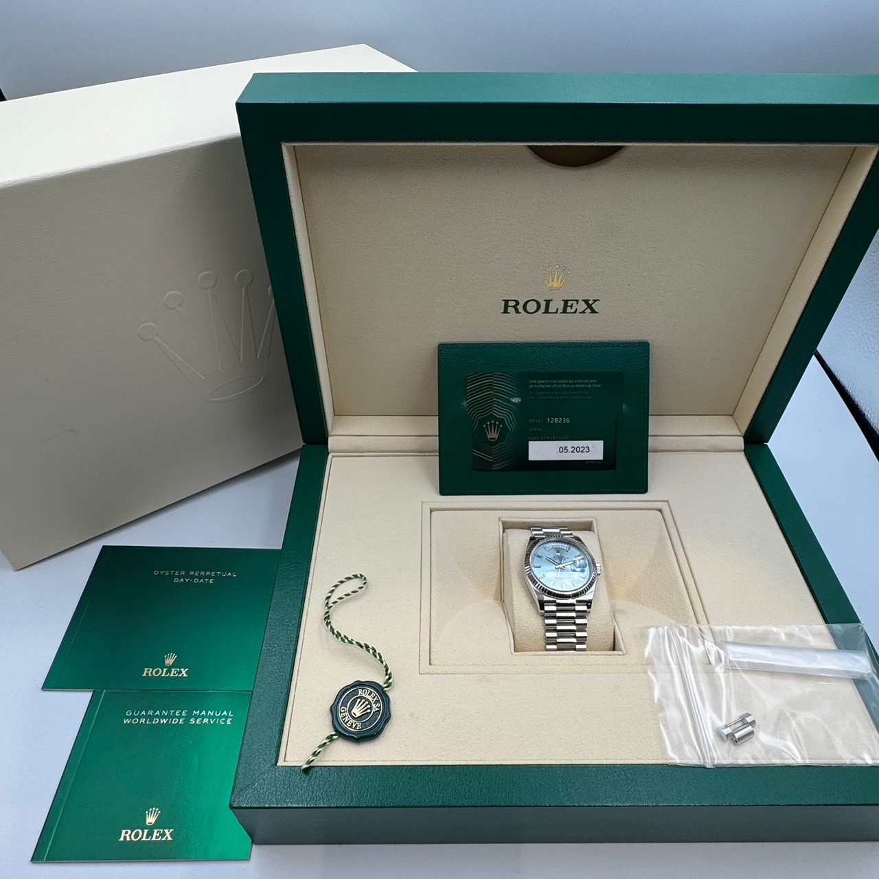ROLEX (����å���) �ǥ��ǥ���36 �ӻ��� 128236 ���������������֥롼 ����� ���ض�Ź ST-19