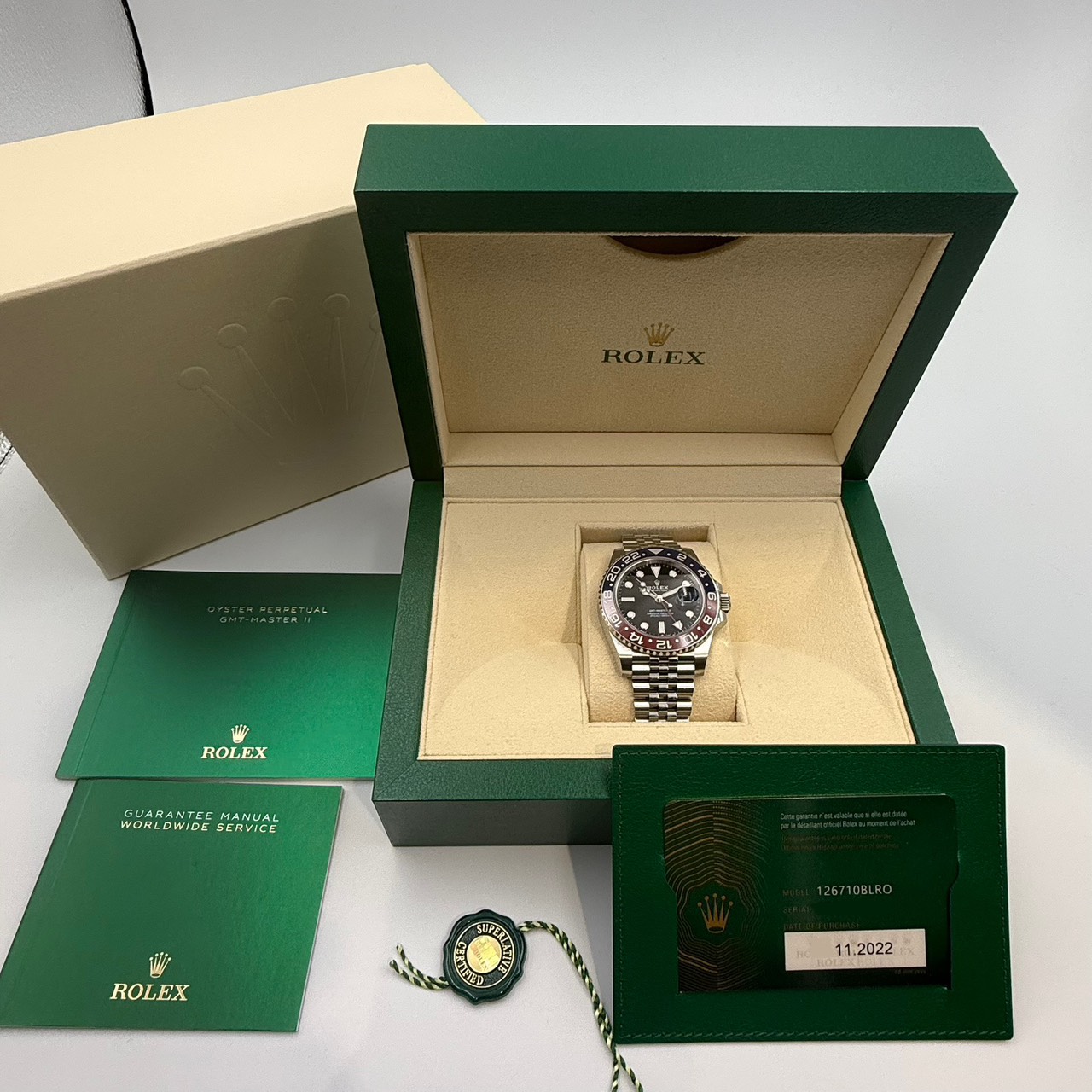 ROLEX(����å���) GMT�ޥ������� 126710BLRO �֥�å� ����ӥ꡼ 2022ǯ11�� ����Ʊ�� ���� ST-648 (���ض�Ź)